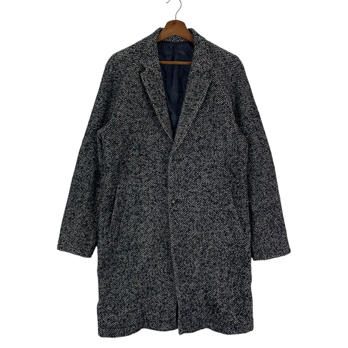Comme Ca Ism × Vintage VINTAGE COMME CA ISM LA TORRE HERRINGBONE OVERCOAT Size US M / EU 48-50 / 2 - 1 Thumbnail
