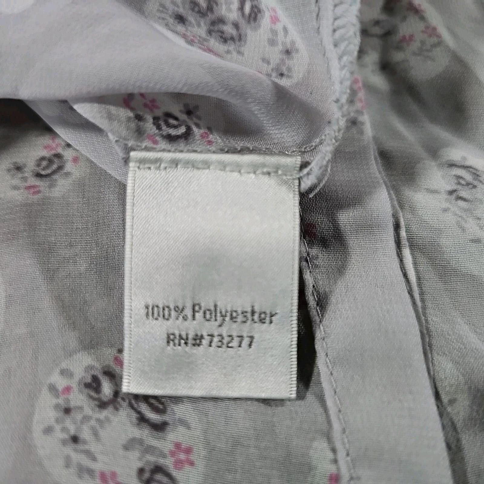 Other LC Lauren Conrad Sheer Blouse Floral M Size M / US 6-8 / IT 42-44 - 7 Thumbnail