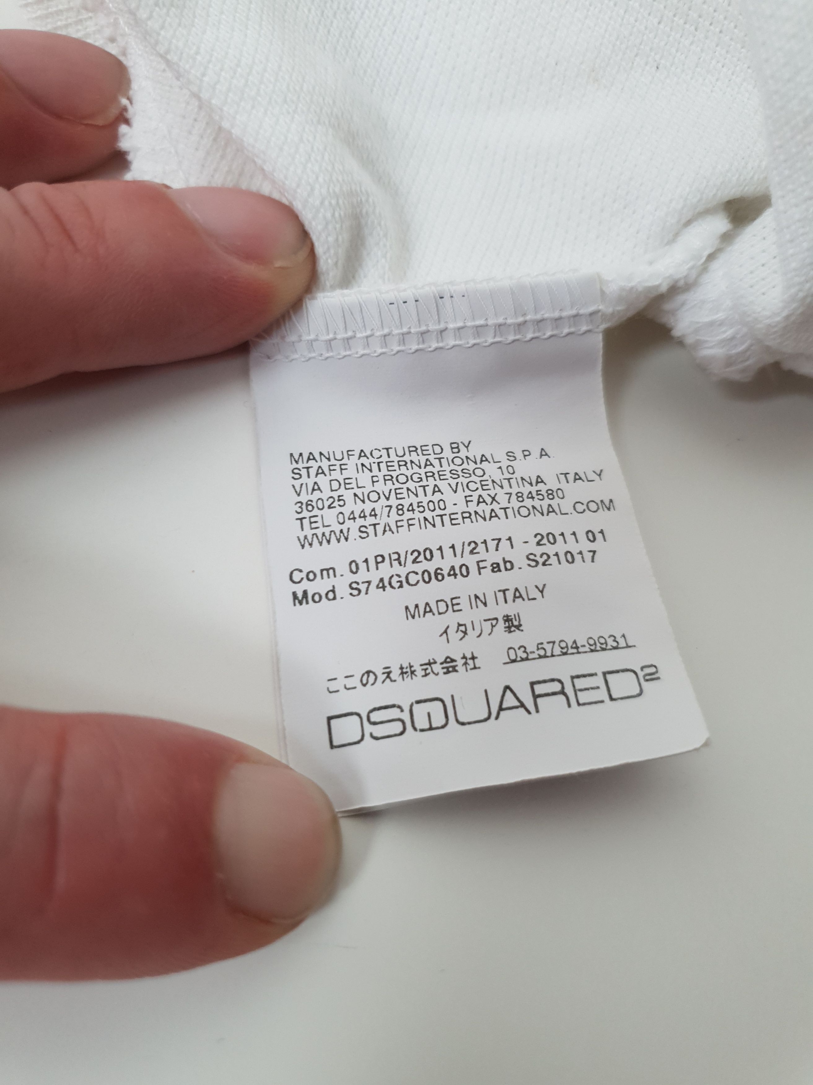 Dsquared2 Vintage t-shirt Dsquared2 white size L Size US L / EU 52-54 / 3 - 6 Thumbnail