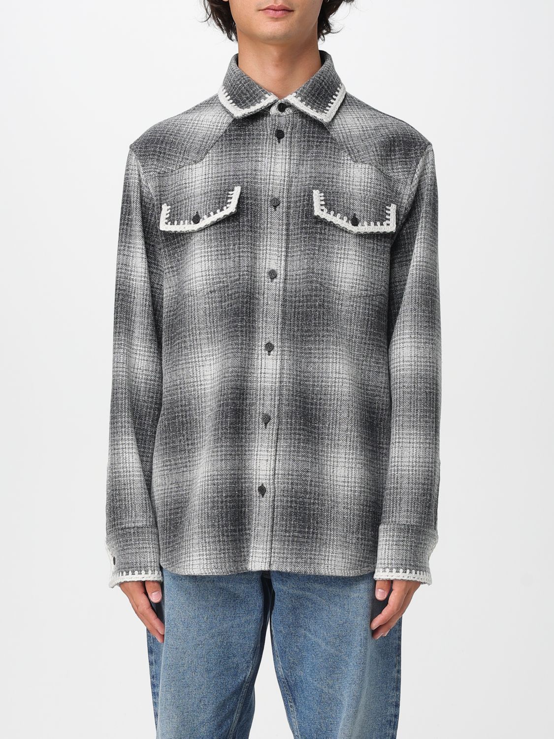 Golden Goose Golden Goose Shirt Men Grey Size US L / EU 52-54 / 3 - 1 Thumbnail
