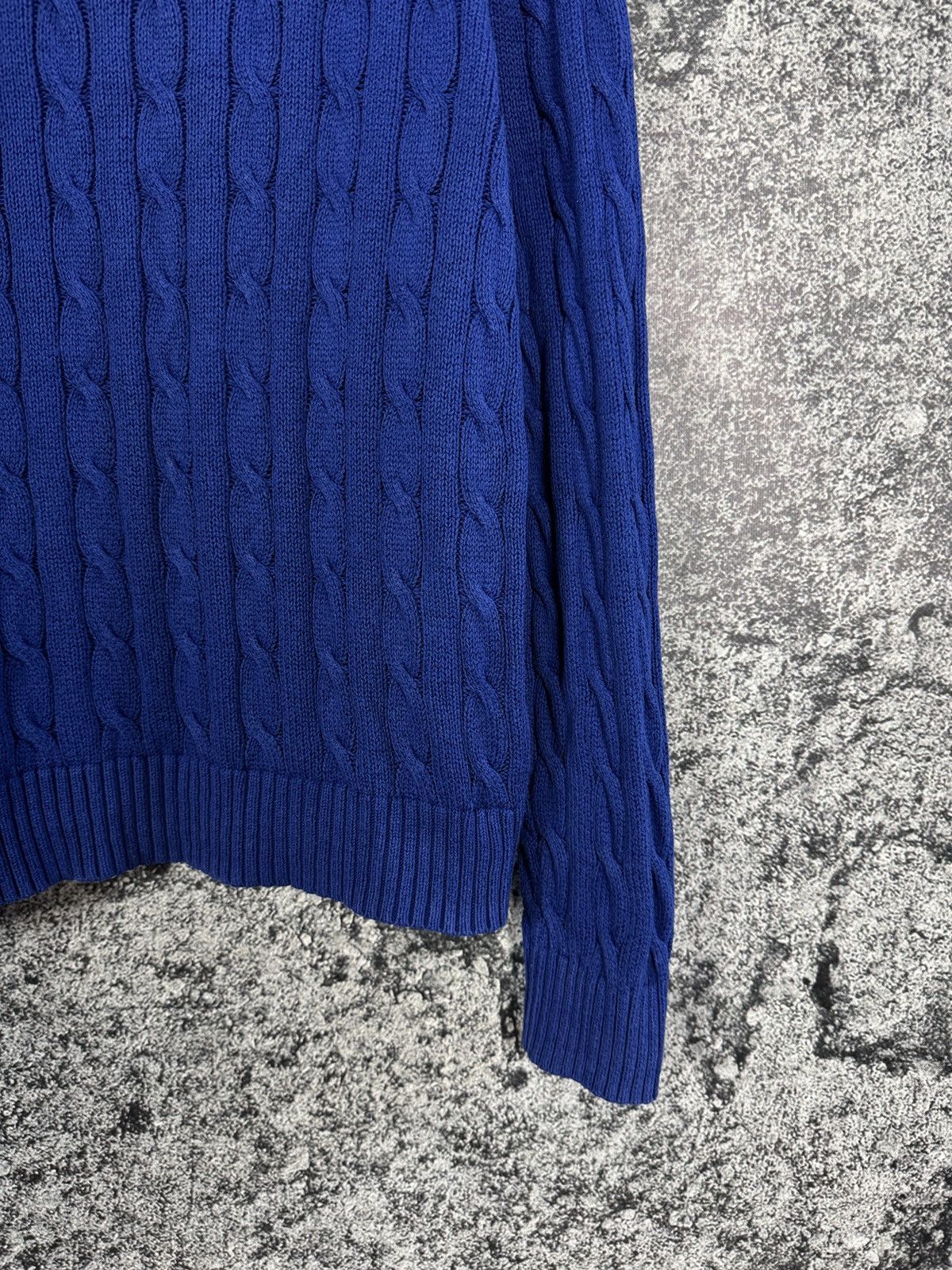 Polo Ralph Lauren Polo Ralph Lauren Cable Knit Sweater Pullover Blue Size M Size US M / EU 48-50 / 2 - 5 Thumbnail