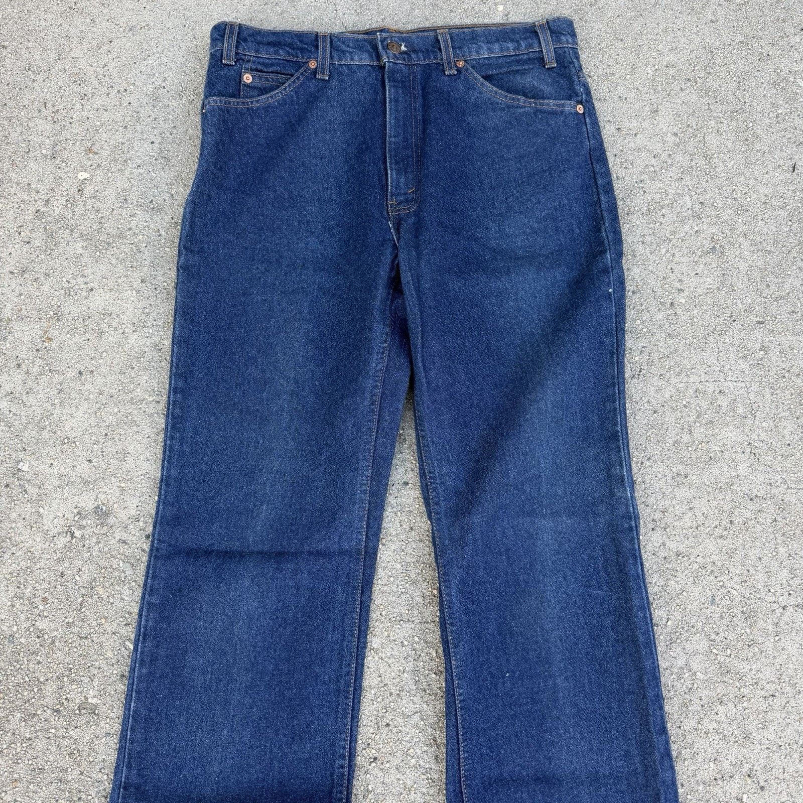 Levi's × Vintage Vintage 90s Levi’s 517 Bootcut Orange Tab Denim Jeans 34x32 Size US 34 / EU 50 - 2 Thumbnail
