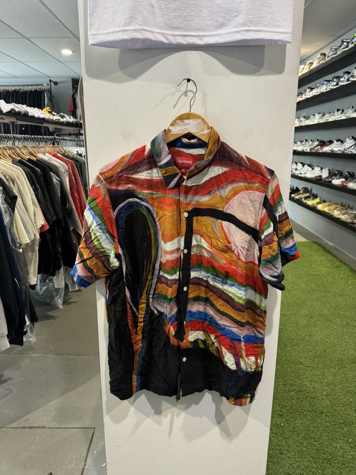 Supreme Supreme Reaper Rayon Button Up Shirt 2019 M Josh Smith