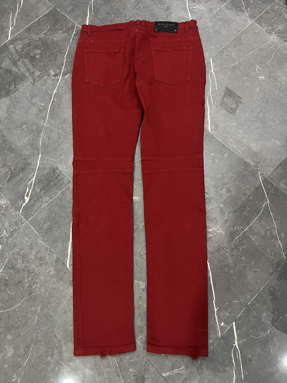 Balmain BALMAIN RED JEANS Size US 33 - 2 Thumbnail