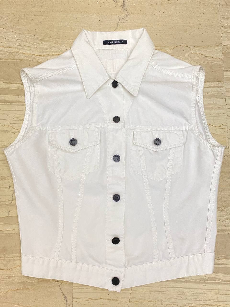 Gucci Gucci x Tom Ford Denim White Casual Jacket Vest Vintage Y2K Size L / US 10 / IT 46 - 4 Thumbnail