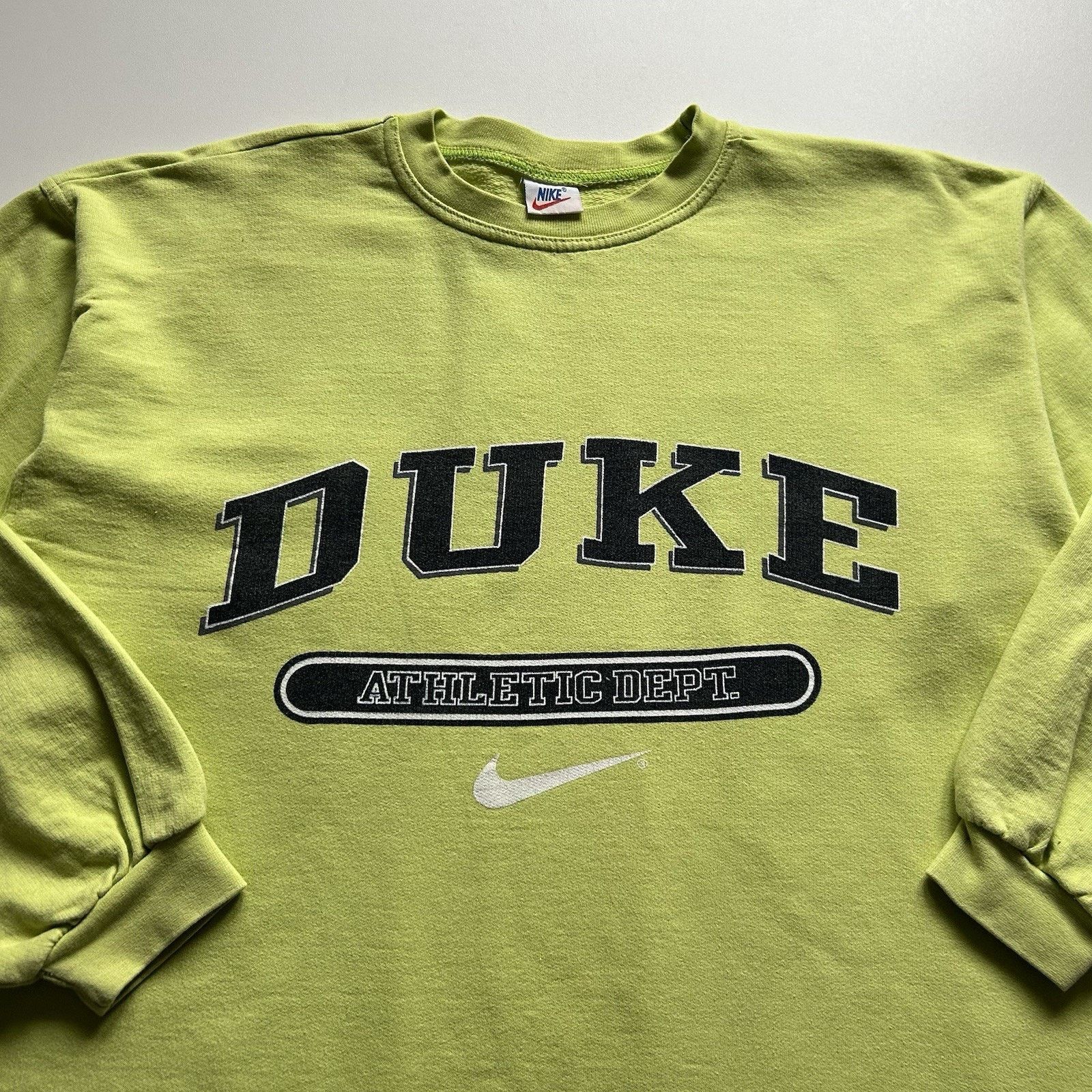 Nike × Vintage Vintage Nike Crewneck Large 90s Duke Athletic Dept NCAA Rare Size US L / EU 52-54 / 3 - 2 Thumbnail