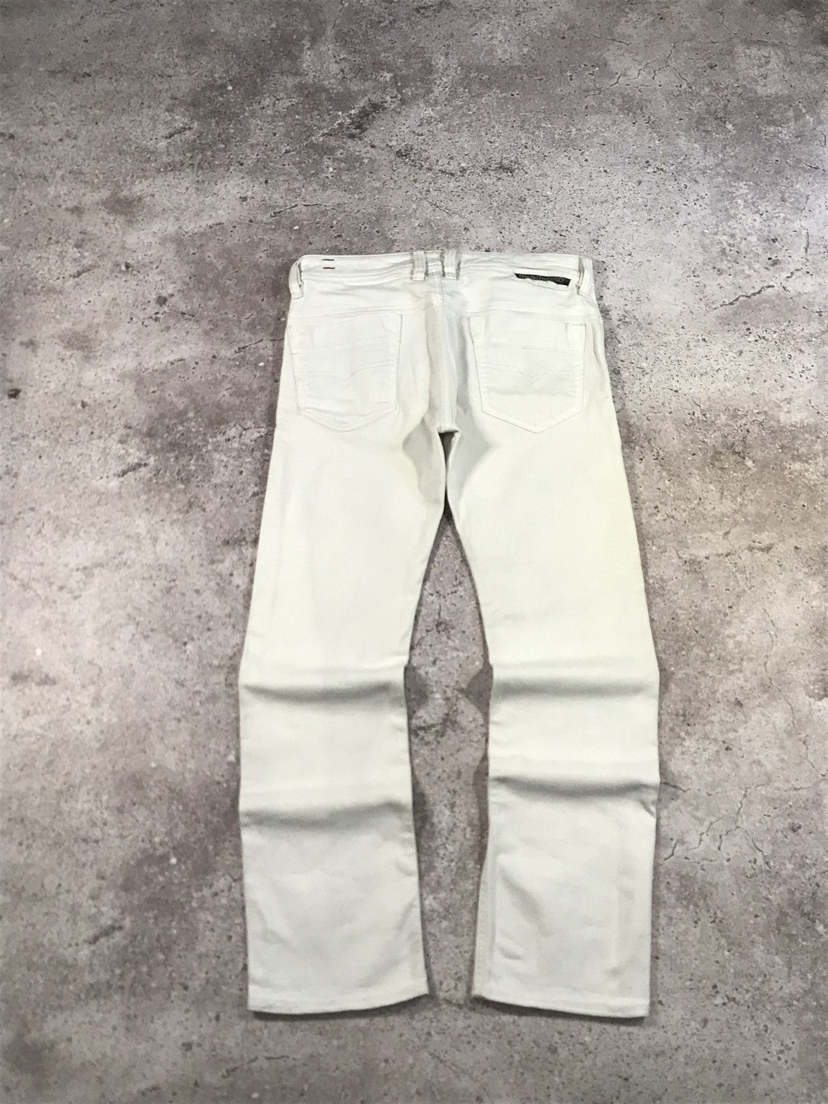 Diesel Vintage Jeans Diesel Denim Embroiled Logo Faded White 30x32 Size US 30 / EU 46 - 2 Thumbnail