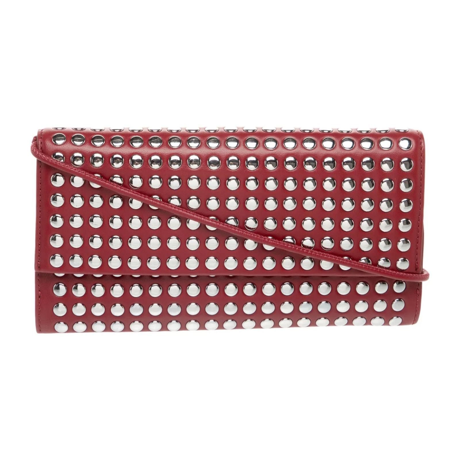 Other Loeffler Randall Charlee Studded Leather Shoulder Bag - Red Size ONE SIZE - 1 Thumbnail