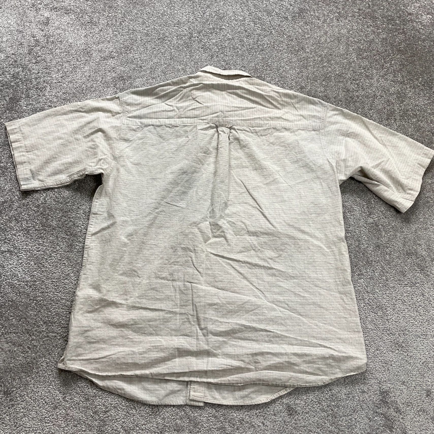 Vintage Columbia Shirt Mens Large Beige Plaid Short Sleeve Button Down Casual Fishing Size US L / EU 52-54 / 3 - 2 Thumbnail