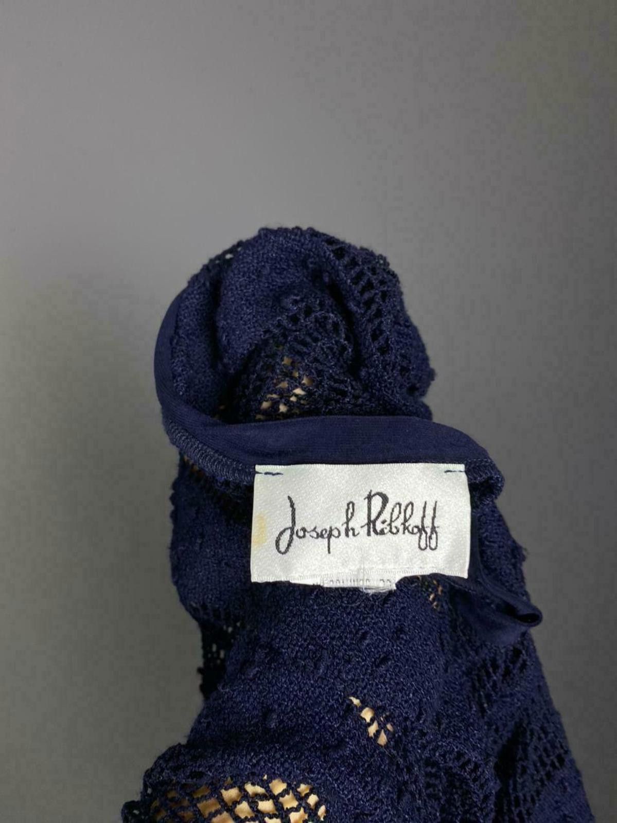 Designer Ladies Joseph Ribkoff Navy Blue Pullover Sweater Size M / US 6-8 / IT 42-44 - 8 Thumbnail