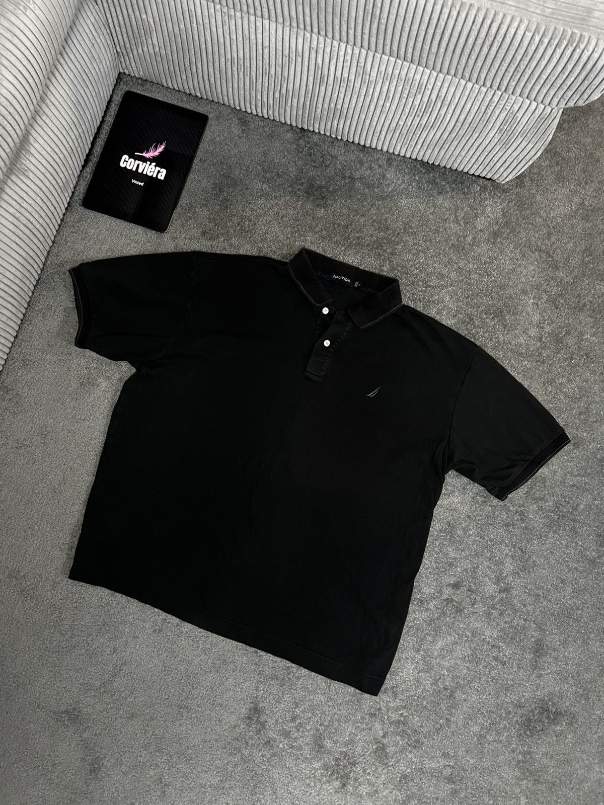 Designer × Nautica × Vintage Nautica Vintage Polo Shirt Black Size US XL / EU 56 / 4 - 1 Thumbnail