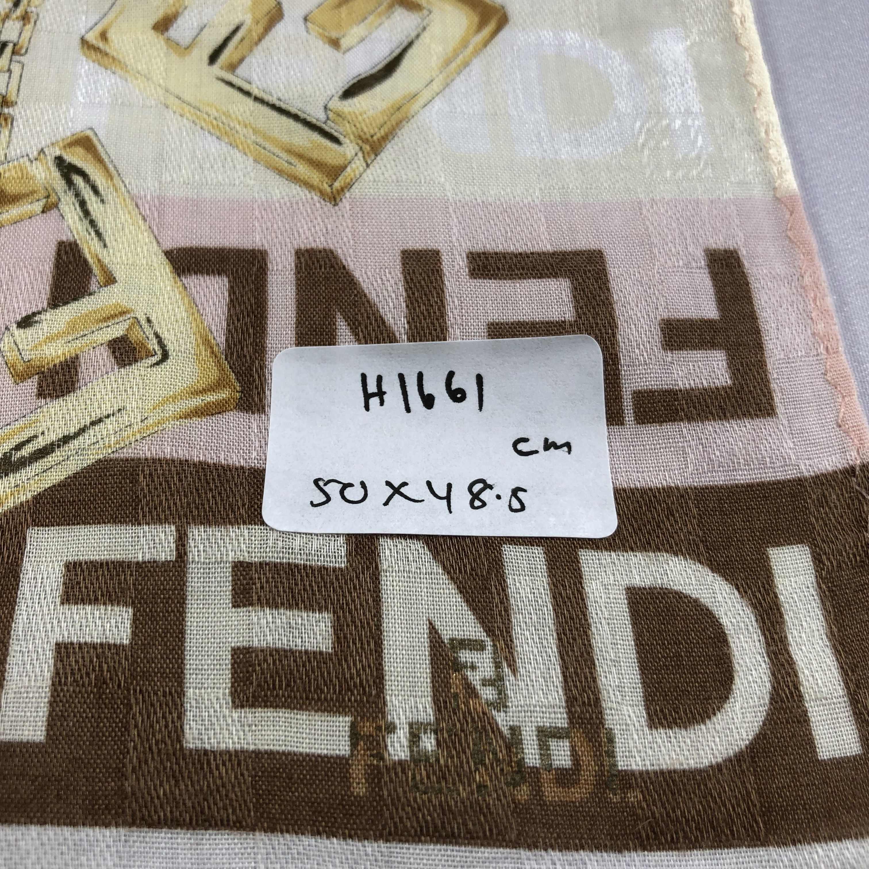 Vintage Fendi Monogram Handkerchief Neckerchief Bandana H1661 Size ONE SIZE - 5 Thumbnail