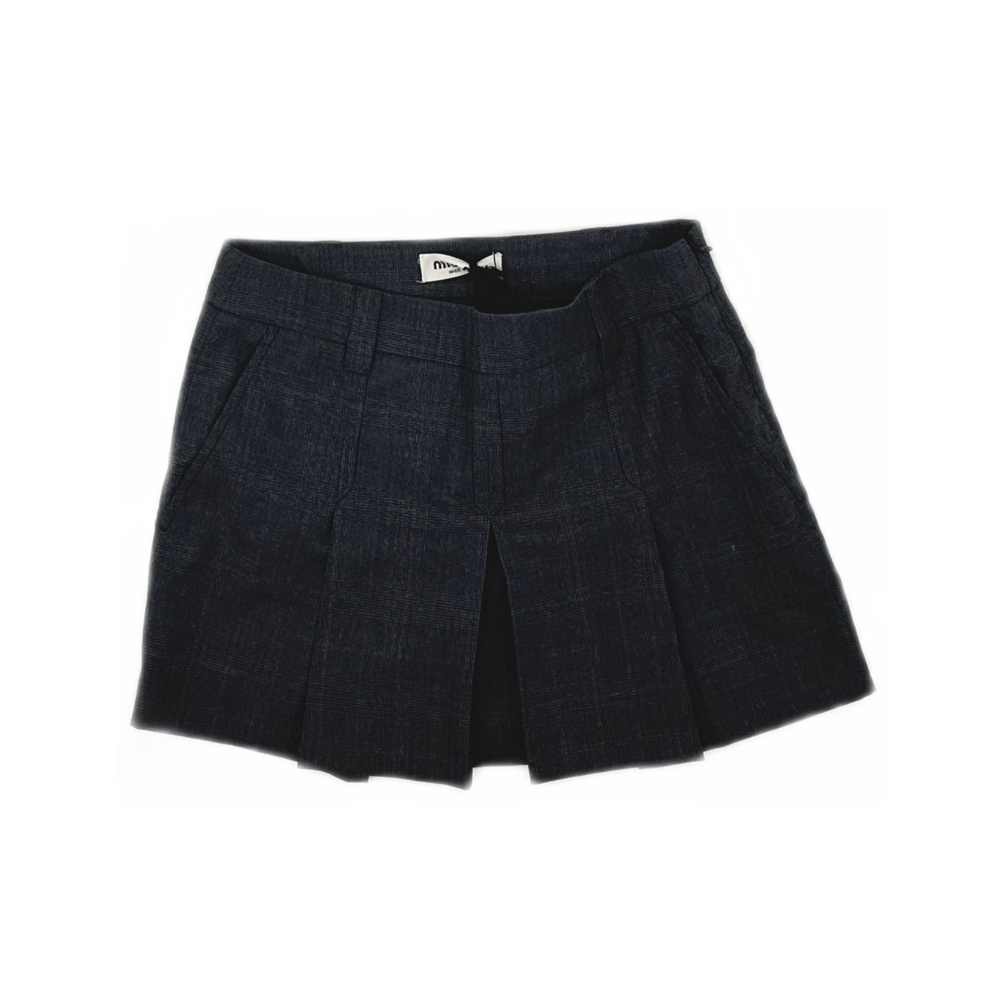 Miu Miu Miu Miu Plaid Wool Mini Skirt Size 36 Size 25" / US 0 / IT 36 - 1 Thumbnail
