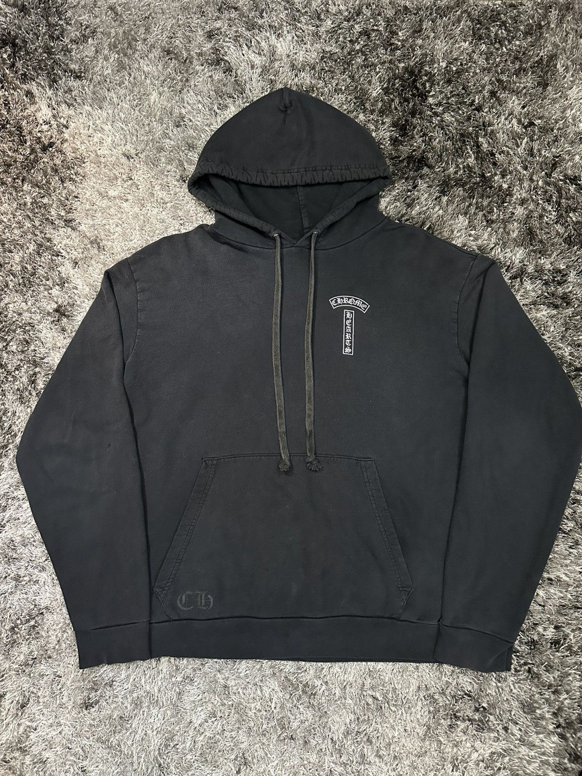 トップス CHROME HEARTS T LOGO PULL OVER HOODIE L Buy Chrome Hearts Made In Hollywood Plus Cross Zip Up Hoodie