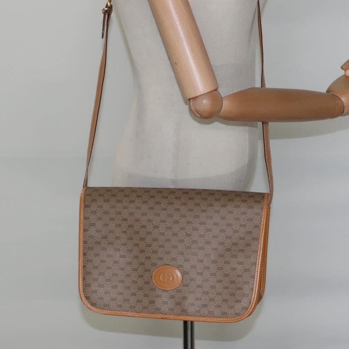 Gucci GUCCI Micro GG Supreme Shoulder Bag Pvc Brown Gold 001 116 Size ONE SIZE - 21 Thumbnail