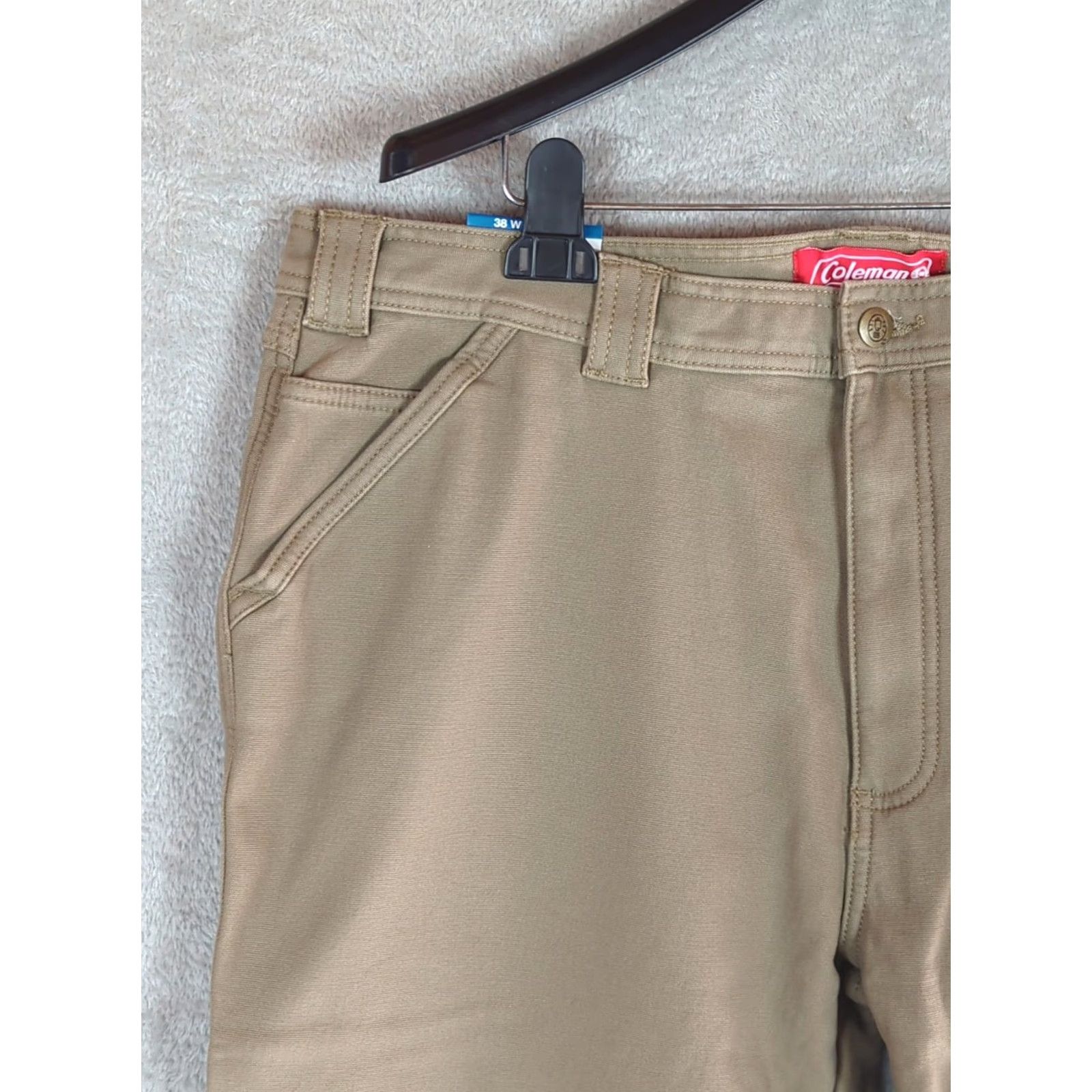 Vintage Coleman Pants Carpenter Fleece Lined 38 Regular Men Copper Canvas 32 Inseam NWT Adjustable Stretch Dress Casual Outdoors Size US 38 / EU 54 - 4 Thumbnail