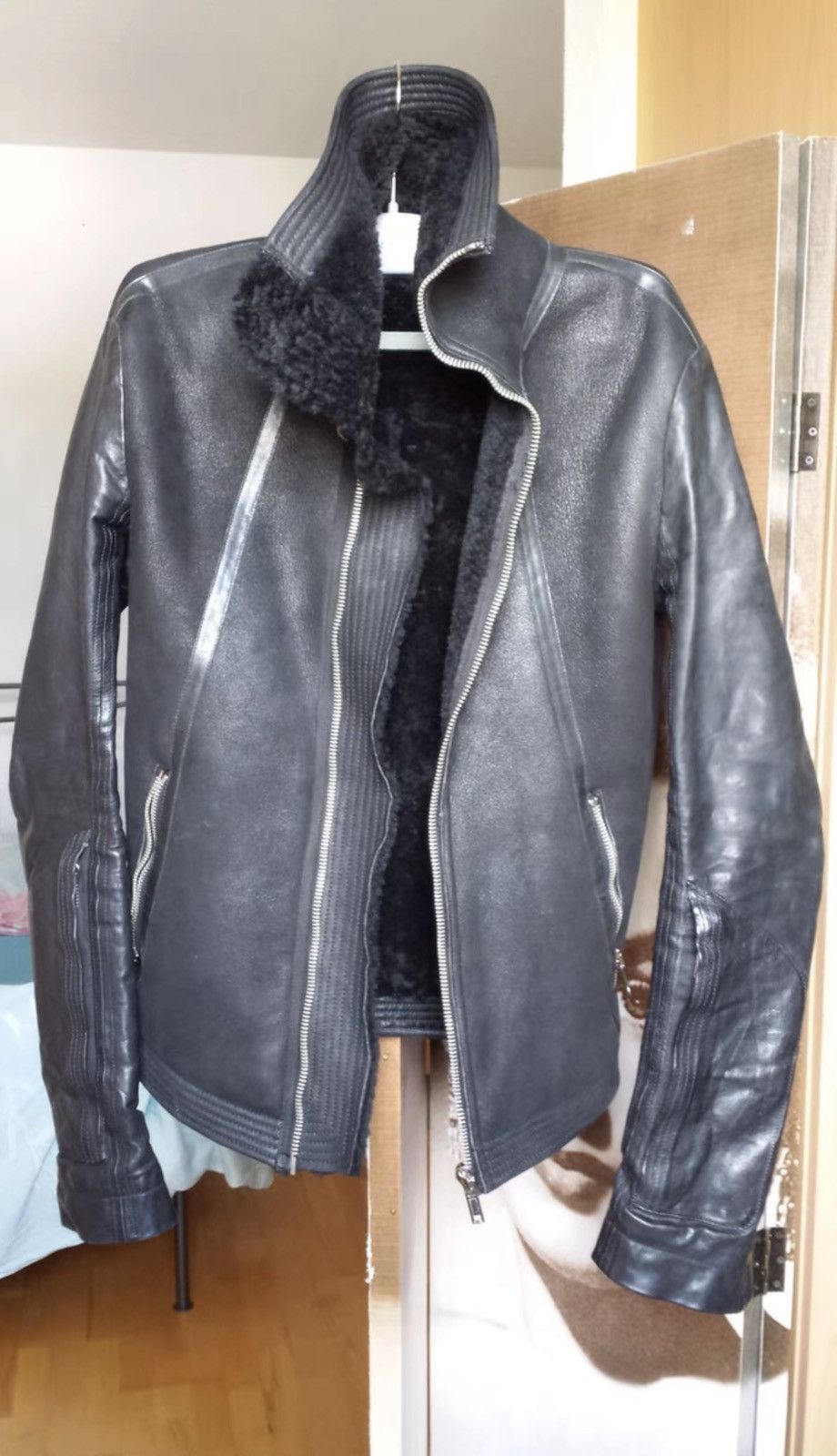 Rick Owens Rick owens shearling lamb skin fur jacket-2505 Size US S / EU 44-46 / 1 - 1 Thumbnail