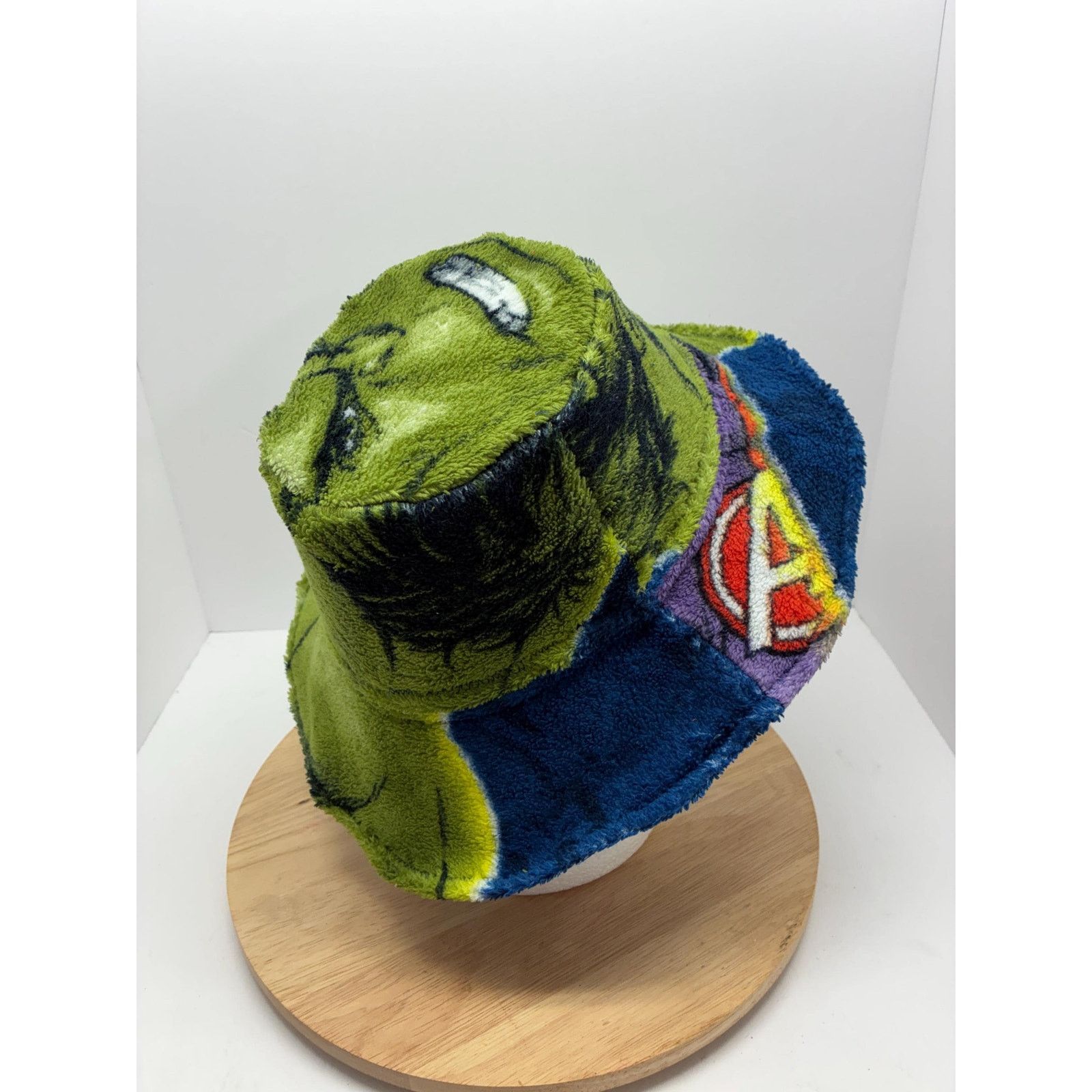 Other Plush Fleece Bucket Hat Large | Abstract Green Sherpa Hat Size ONE SIZE - 6 Thumbnail