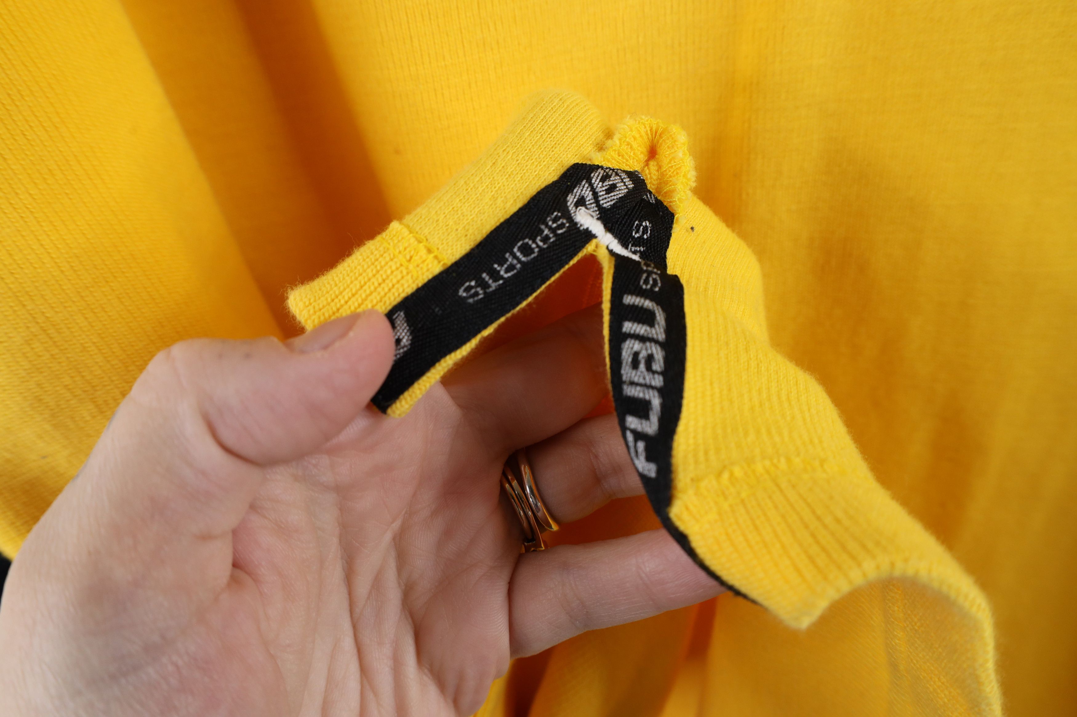 Fubu × Vintage Vintage 90s Fubu Sports Spell Ribbed Knit Baggy Fit T-Shirt Size US XXL / EU 58 / 5 - 8 Thumbnail