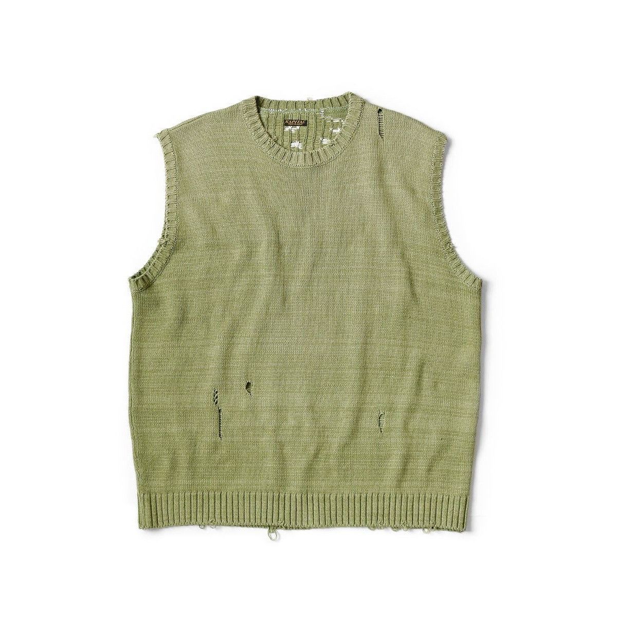 Kapital 5G cotton knit BONE vest size5