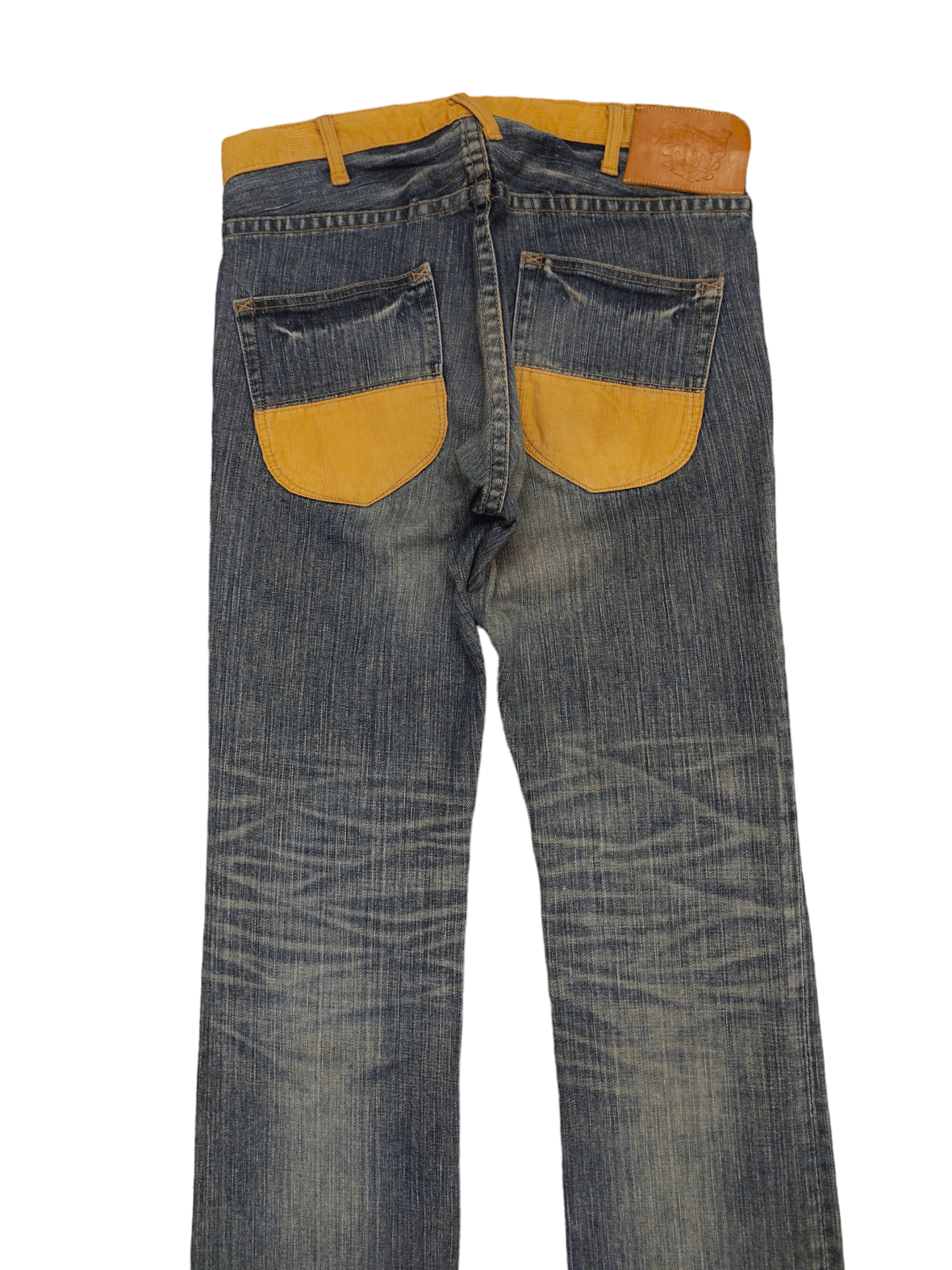 Hysteric Glamour × Undercover Burnout Japan Paisley Custom Faded Clawmark Denim Jeans Size US 31 - 11 Thumbnail