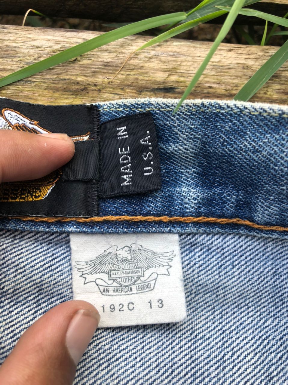 Harley Davidson × Vintage Vintage HD Harley Davidson Denim Jeans Made In Usa Size US 33 - 5 Thumbnail