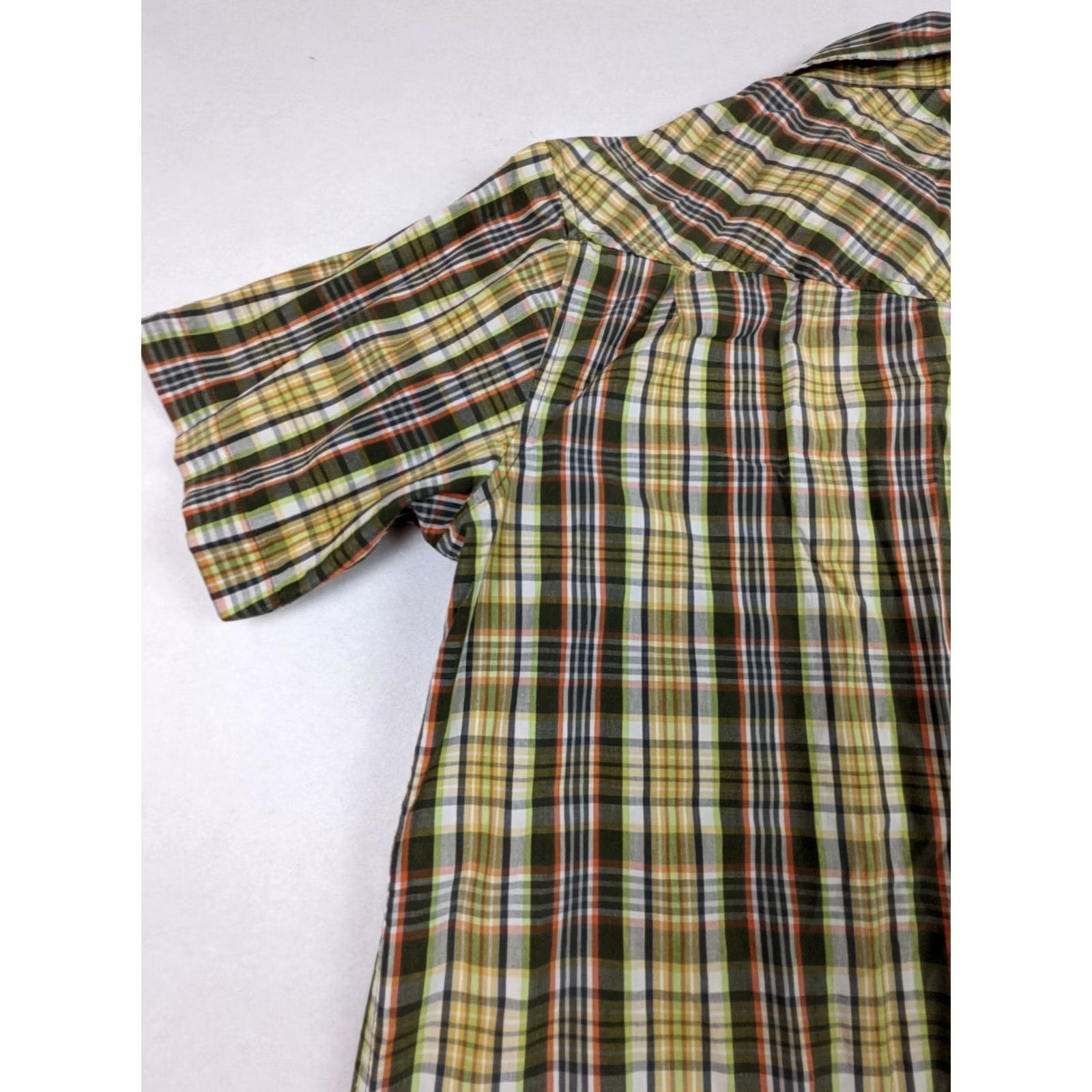 Prana prAna Men’s Plaid Button-Up Shirt 100% Organic Cotton Colorful Blue Green Size M Short Sleeve Casual Travel Size US M / EU 48-50 / 2 - 7 Thumbnail