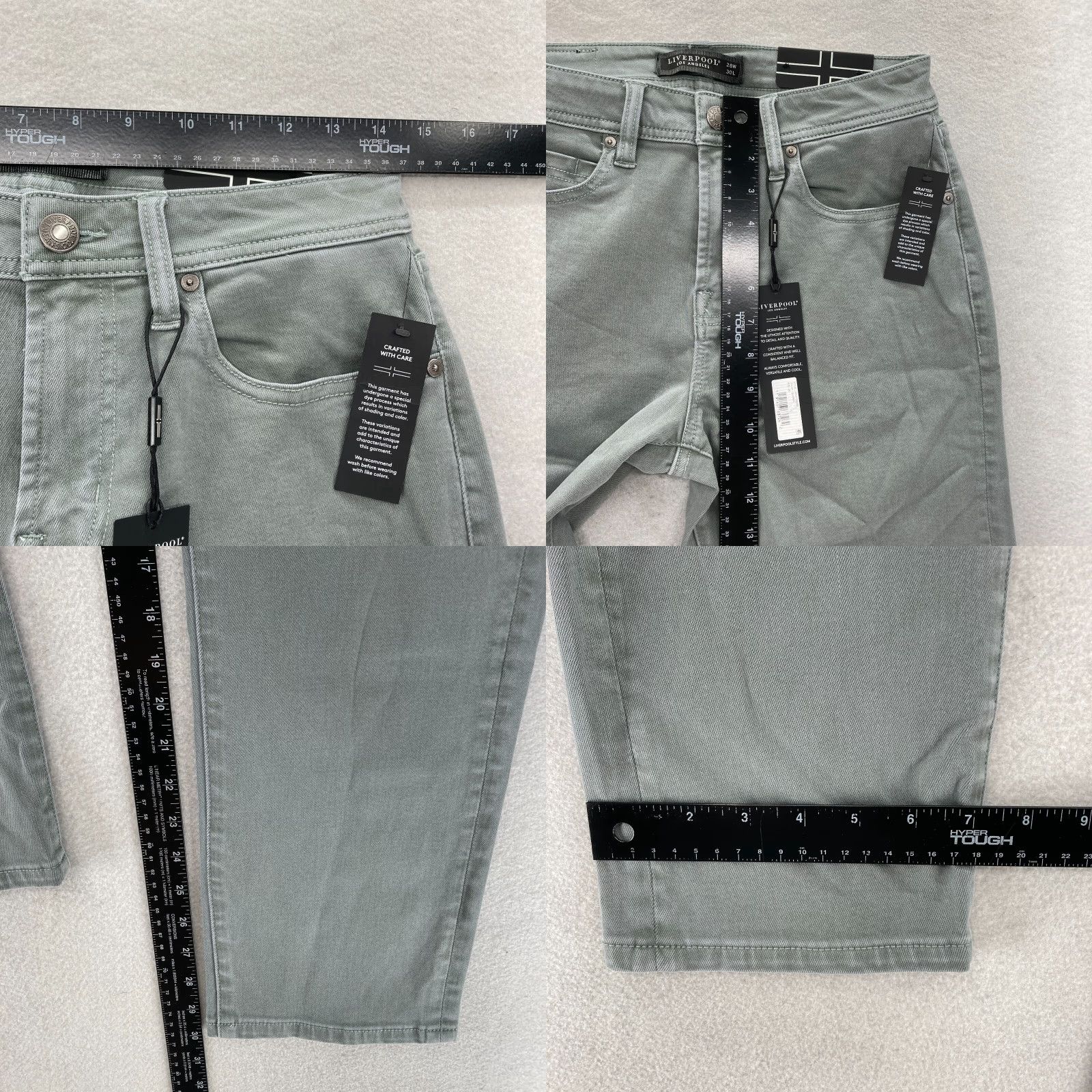 Vintage Liverpool Regent Relaxed Straight 5 Pocket Pants Mens 28x30 Gray Stretch Chino Size US 28 / EU 44 - 8 Thumbnail