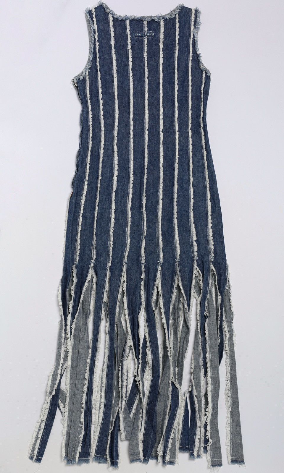 Jean Paul Gaultier Jean Paul Gaultier JPG Jeans Denim Raw Edge Fringe Dress Max Size M / US 6-8 / IT 42-44 - 12 Thumbnail