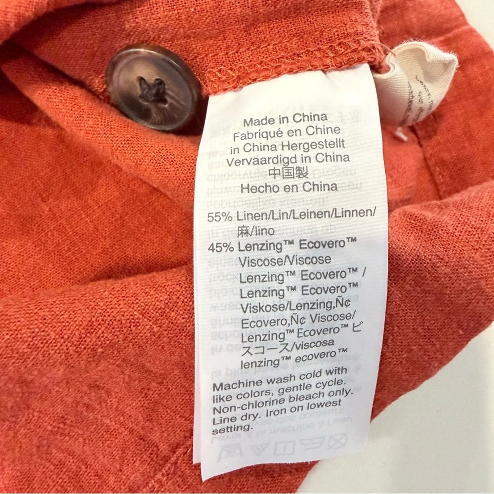 Madewell Madewell Linen-Blend Ruffle Crop Tank Womens 4 Etruscan Clay Size S / US 4 / IT 40 - 9 Thumbnail