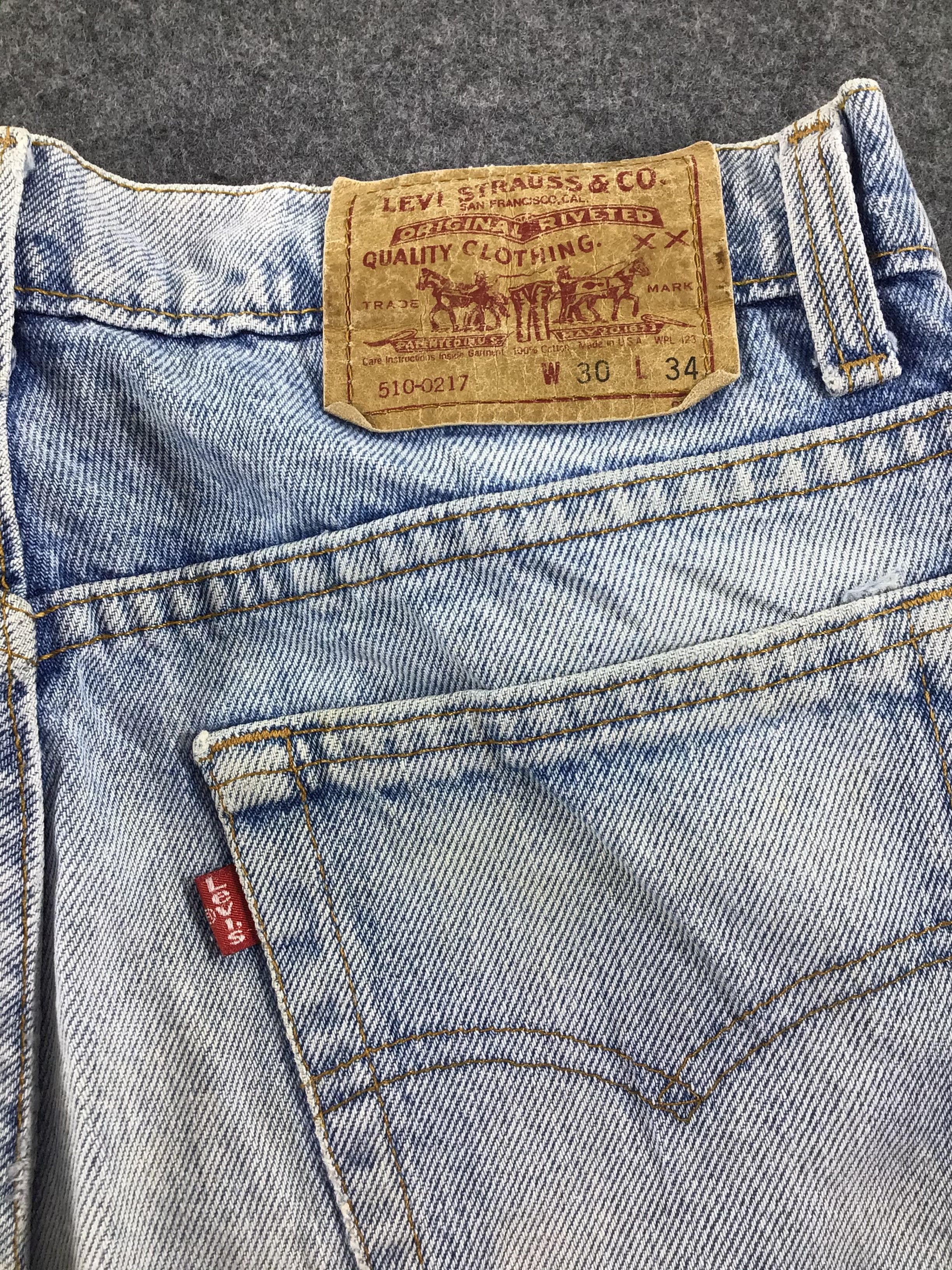 Levi's Light Wash Vintage Levis 510 Jeans-JM058 Size US 29 - 4 Thumbnail