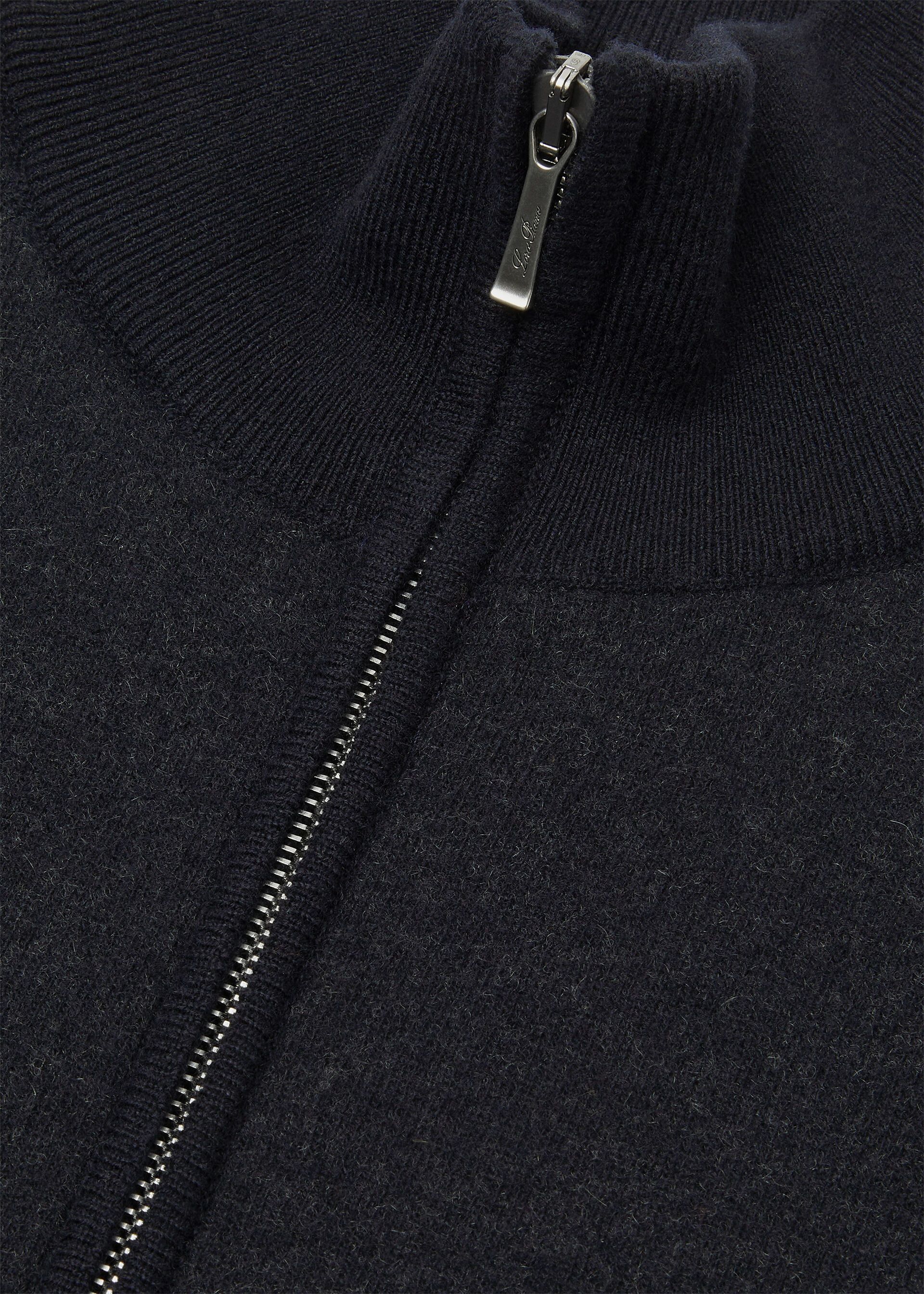 Loro Piana os11x0426 FAQ6045 Rio Bodro Bomber Jacket in Blue Navy Size S / US 4 / IT 40 - 3 Thumbnail