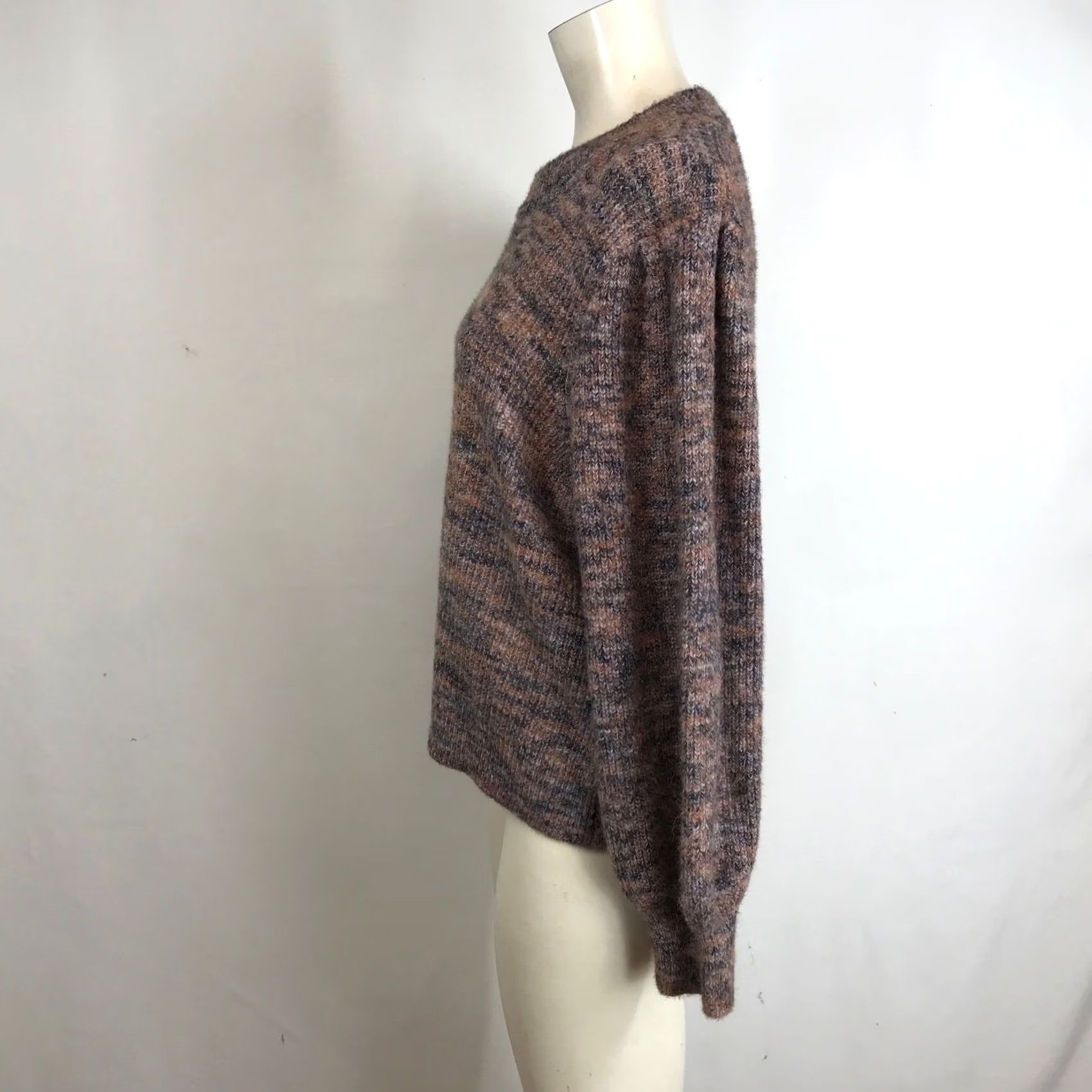 Madewell Madewell Marled Knit Balloon Sleeve Pullover Pink XL Cozy Casual Sweater Size XL / US 12-14 / IT 48-50 - 6 Thumbnail
