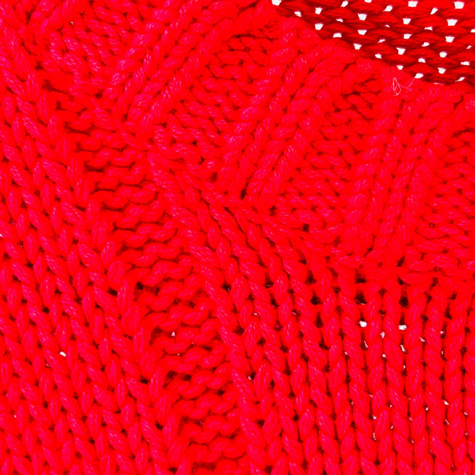 Gap Vintage 90s Red Cotton Shaker Knit Crewneck Sweater Size US M / EU 48-50 / 2 - 3 Thumbnail