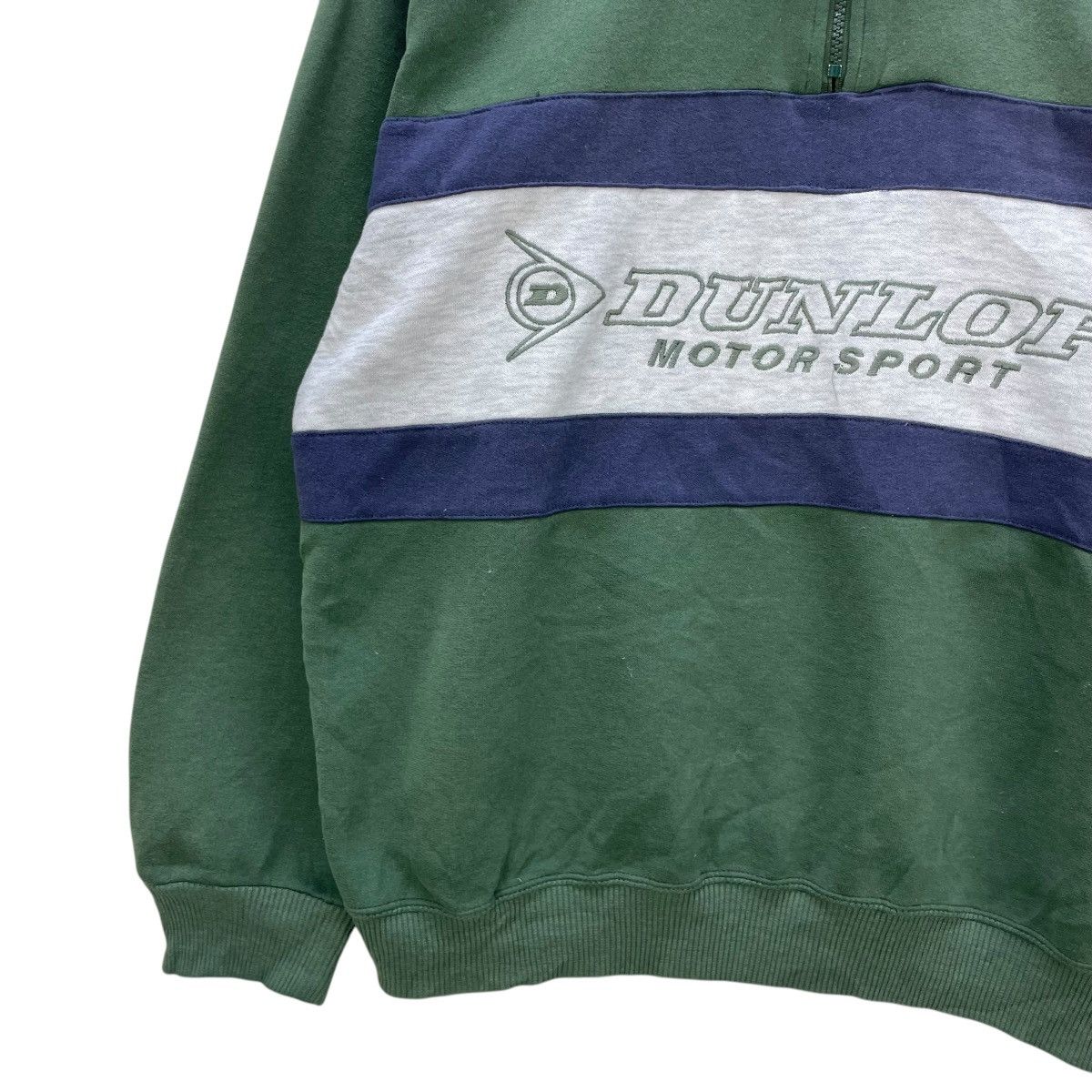 Gear for Sports 💥Vintage Dunlop Big Logo Embroidered Quater Zip Pullover Size US M / EU 48-50 / 2 - 4 Thumbnail