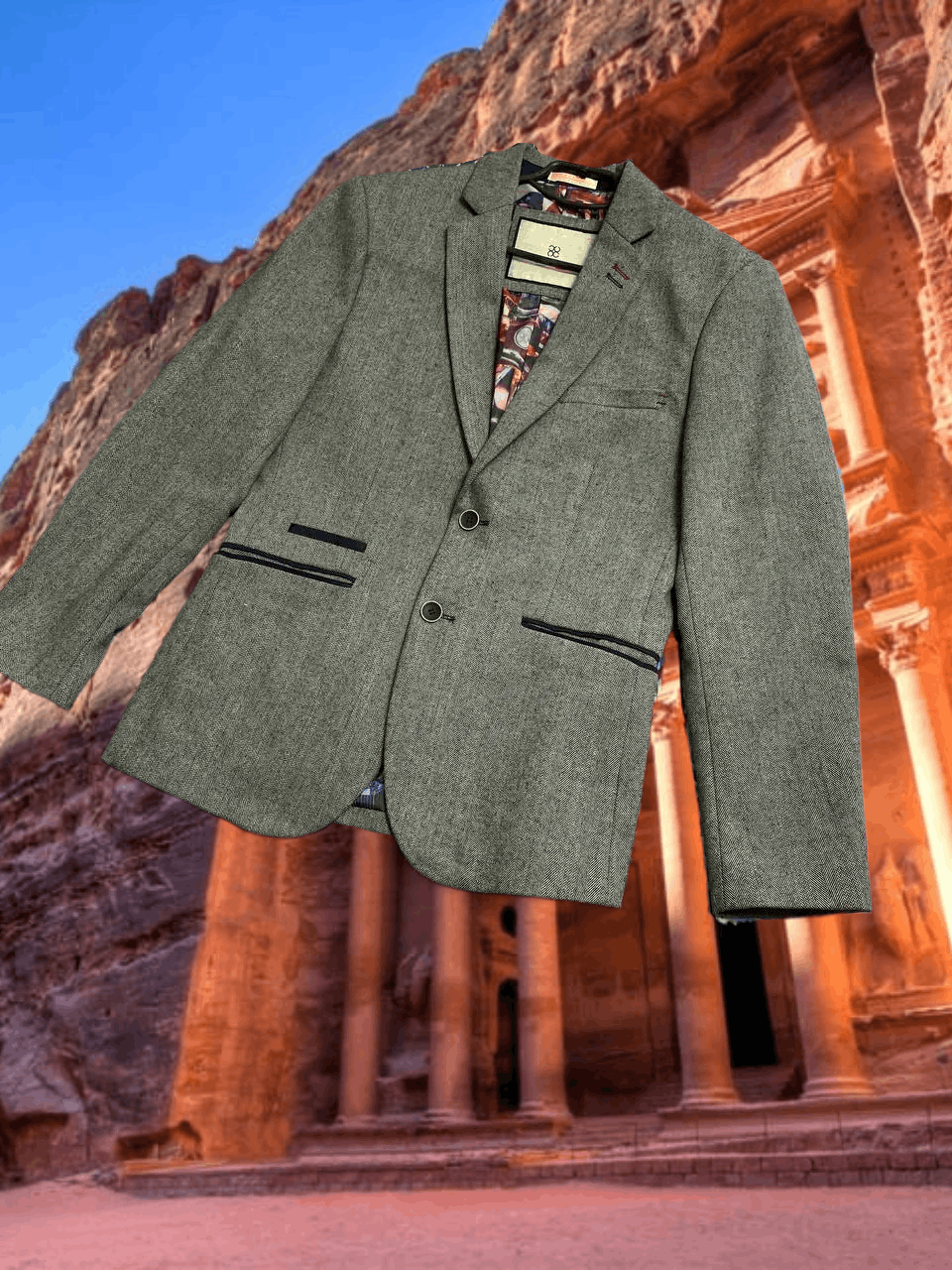 Vintage Vintage Blazer CAVANI gray Streetwear Y2K Size 46R - 1 Thumbnail