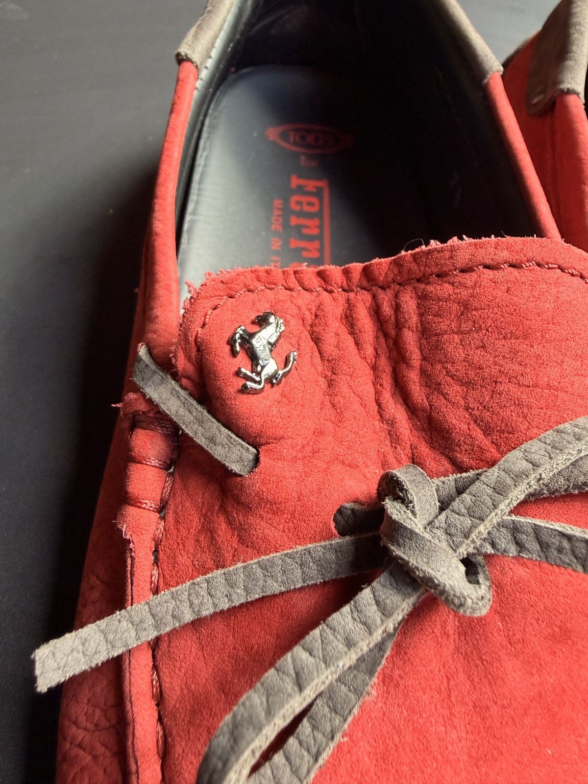 Tod's Tod's Men's Red Loafers -Ferrari Size US 8.5 / EU 41-42 - 4 Thumbnail