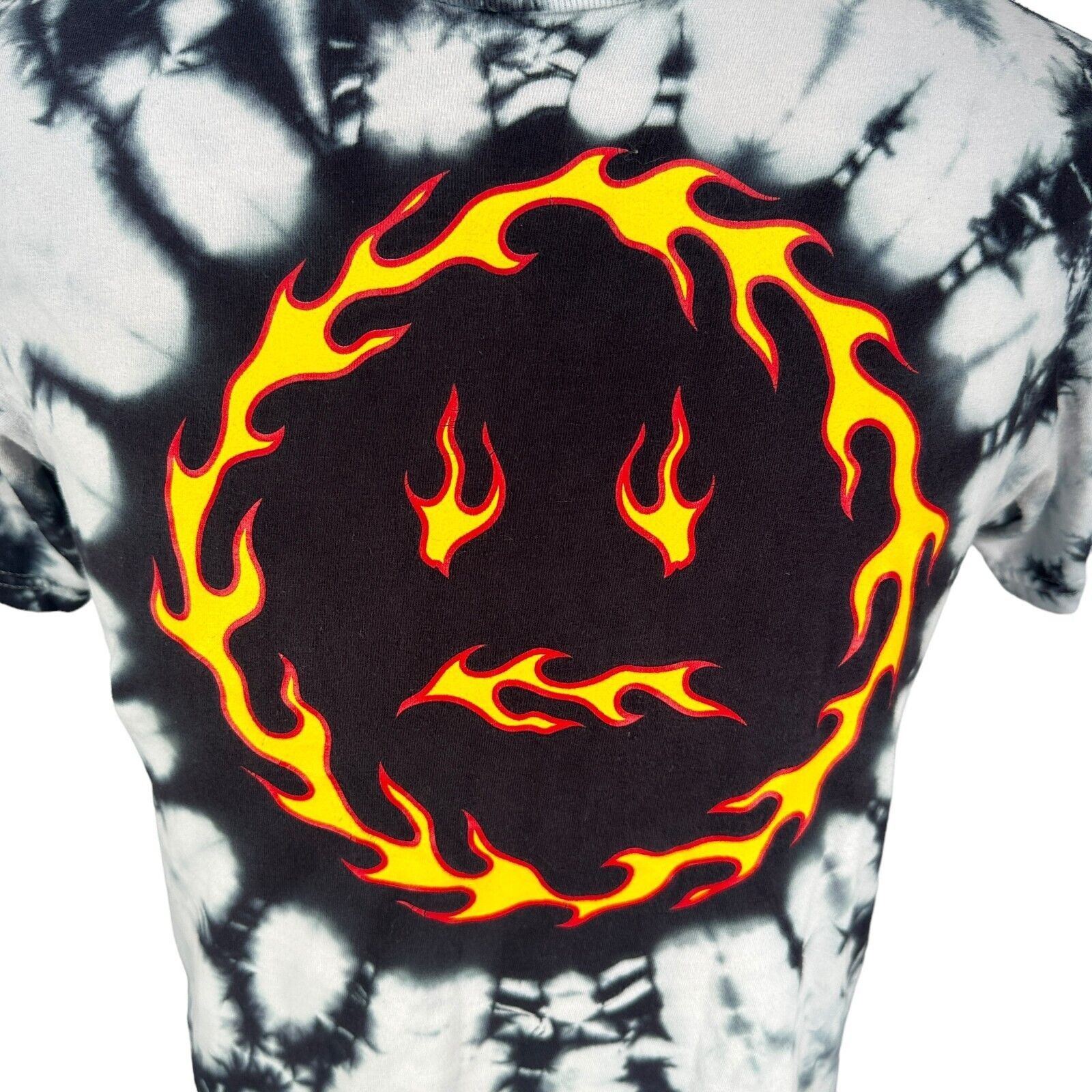 The Unbranded Brand Samborghini T-Shirt Men M White Tie Dye Flaming Face Graphic Size US M / EU 48-50 / 2 - 2 Thumbnail