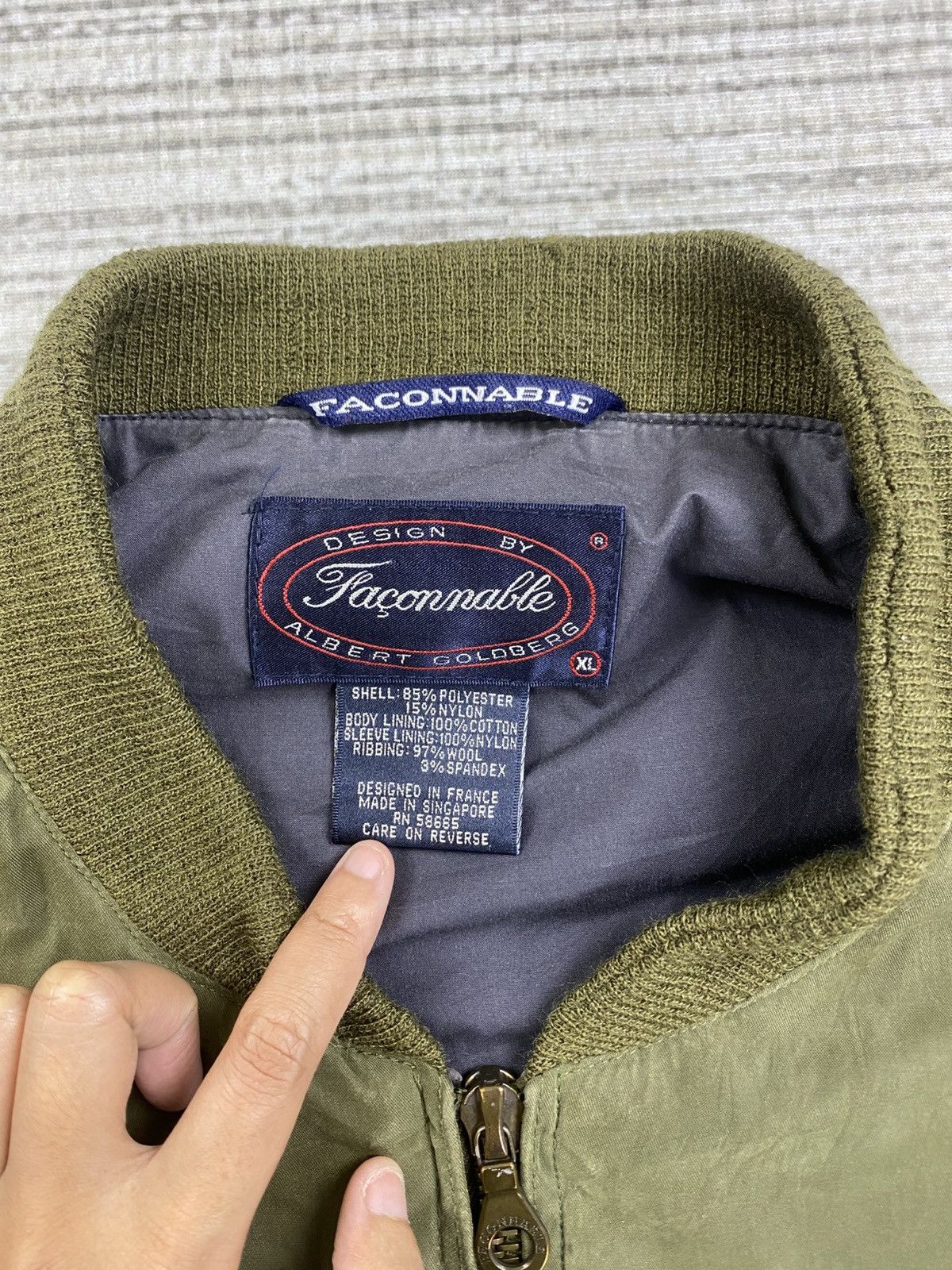 Faconnable × If Six Was Nine × Vintage Vintage Faconnable By Albert Goldberg Bomber Jacket Size US XL / EU 56 / 4 - 9 Thumbnail