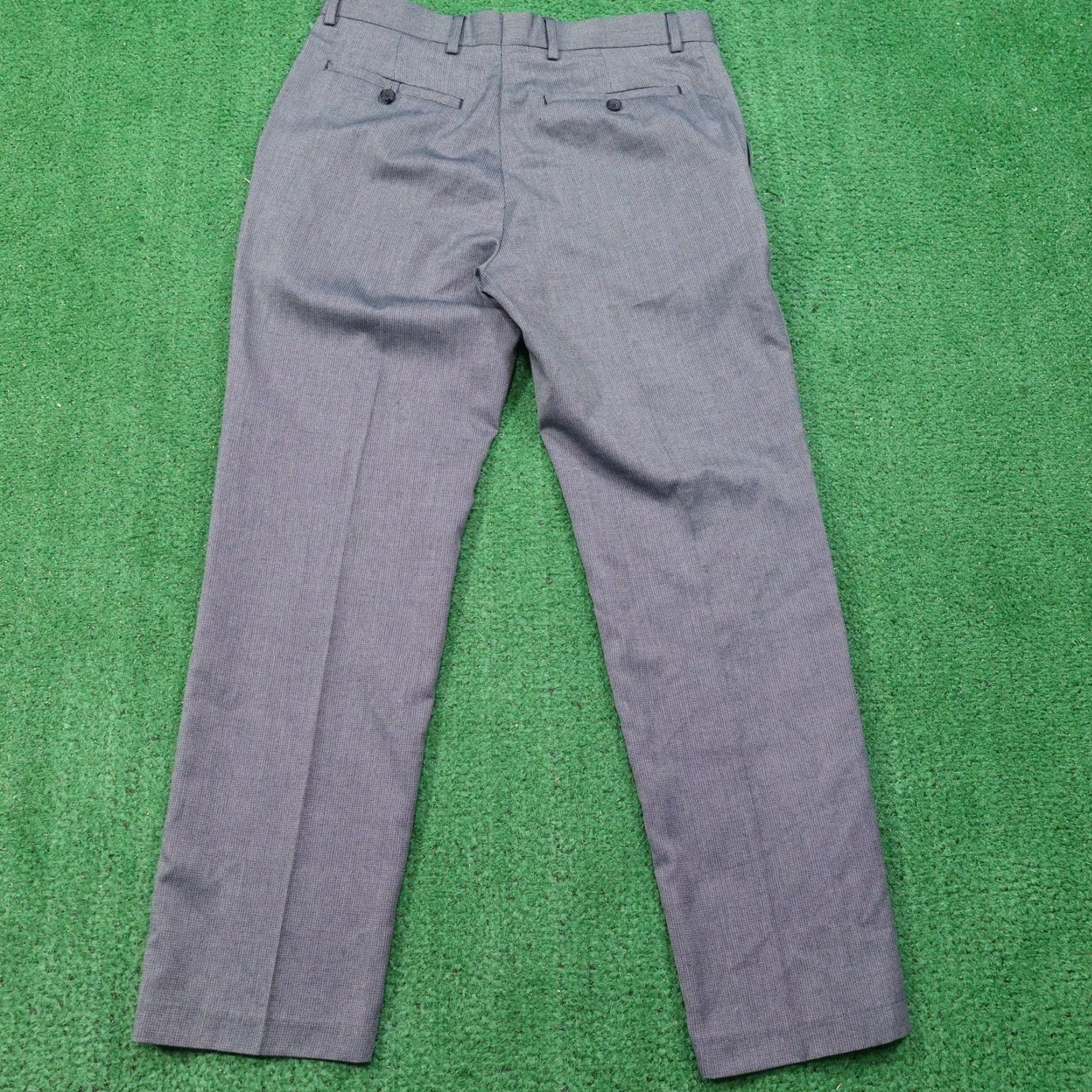 Banana Republic Banana Republic Pants 31x30 Gray Tailored Fit Dress Office Mens Size US 31 - 4 Thumbnail