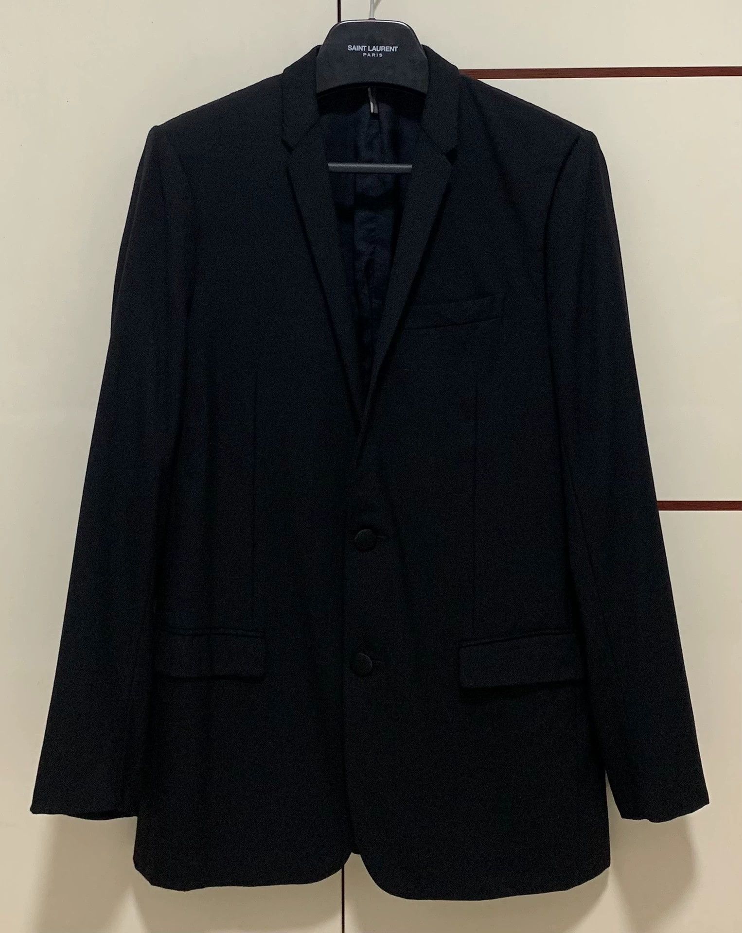 Dior Dior Homme 10fw black notch lapel suit 48 Size 48R - 1 Thumbnail