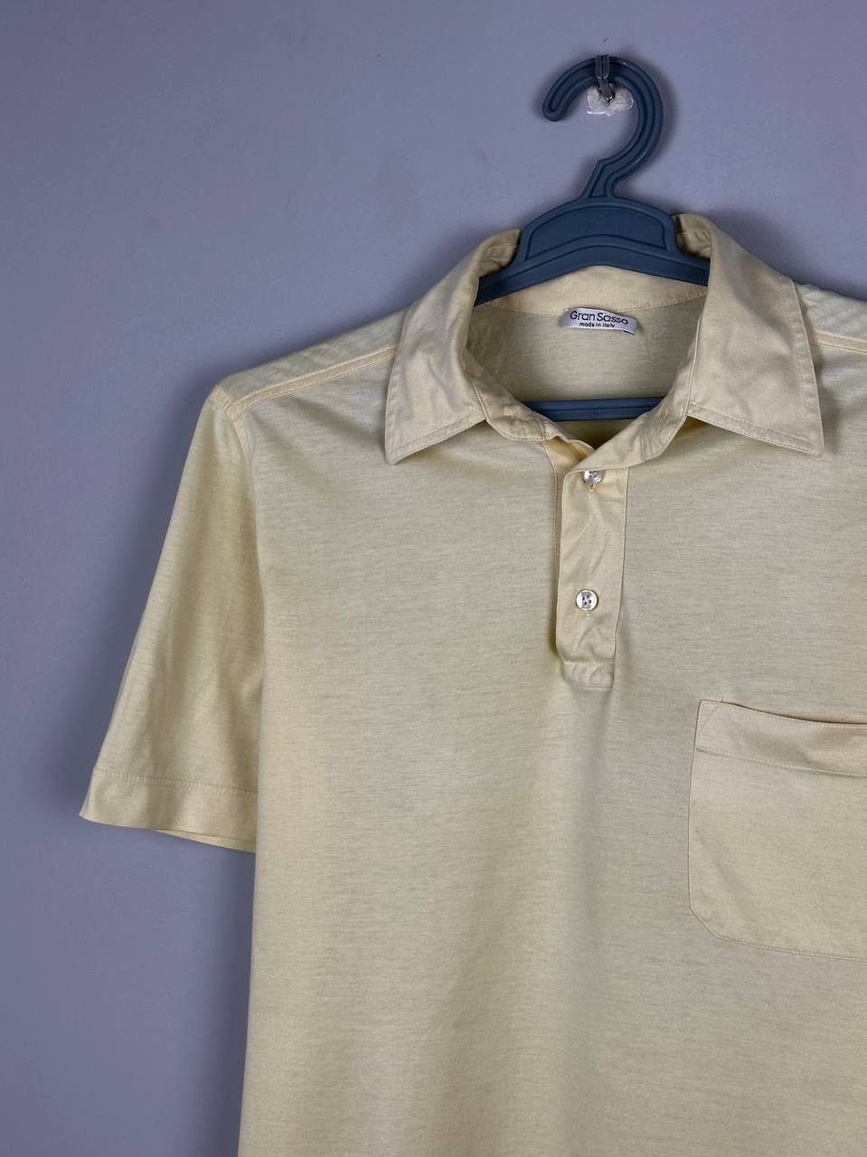 Gran Sasso Gran Sasso Luxury Yellow Polo T Shirt Made In Italy Size US M / EU 48-50 / 2 - 1 Thumbnail
