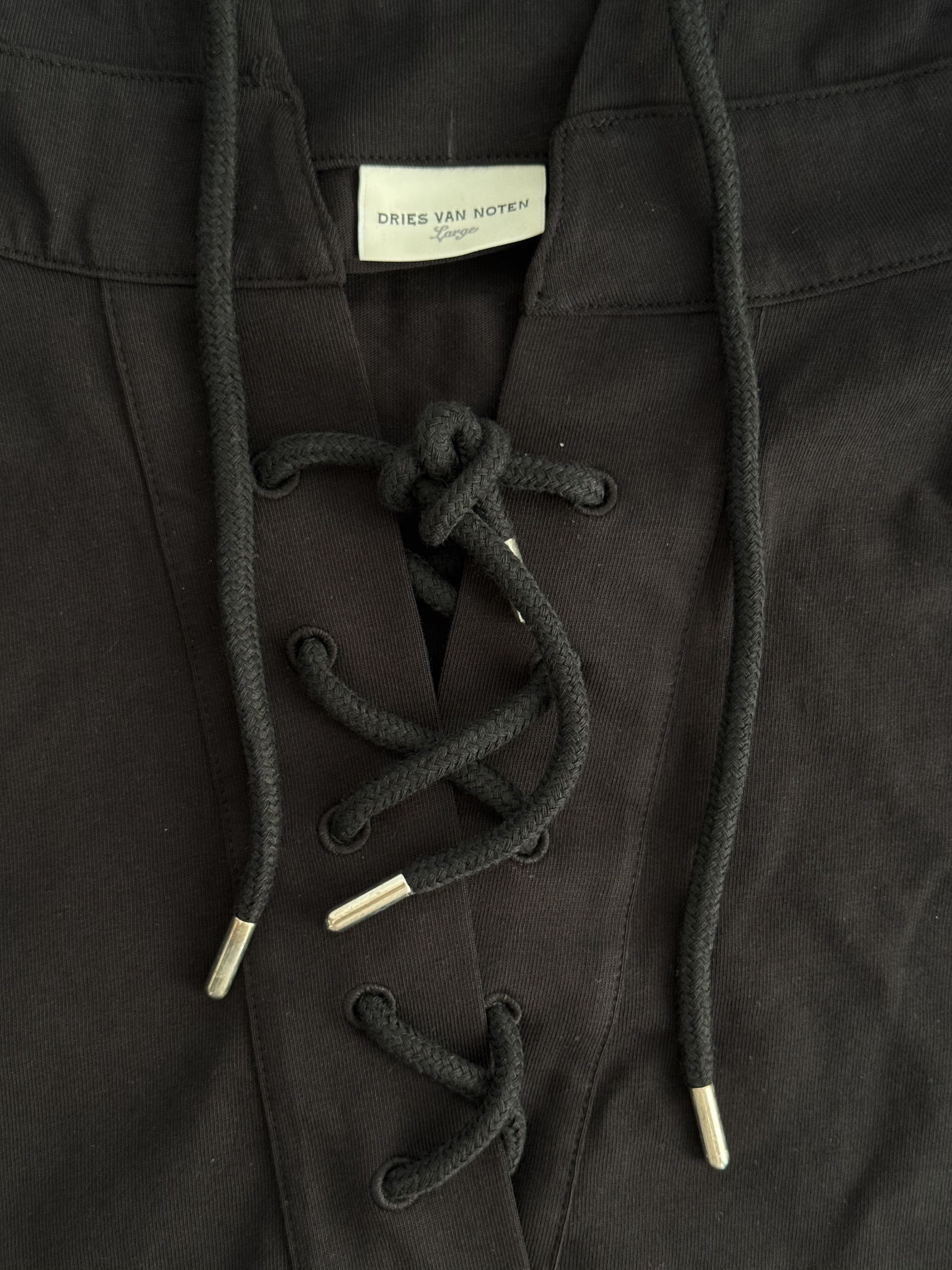 Dries Van Noten Hembes Lace-Up Hoodie Size L / US 10 / IT 46 - 3 Thumbnail