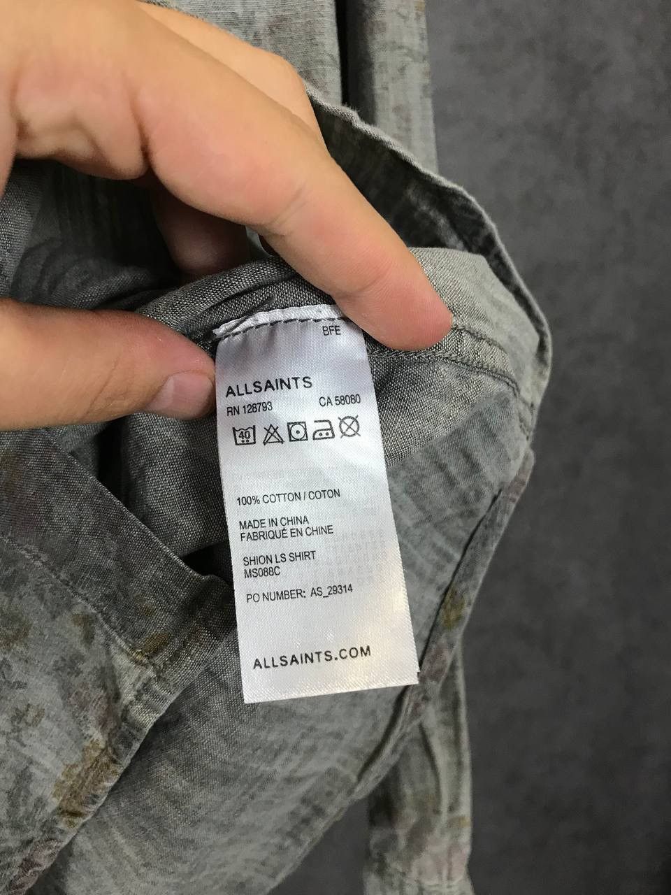 Allsaints Allsaints vintage art crazy shirt Size US S / EU 44-46 / 1 - 5 Thumbnail
