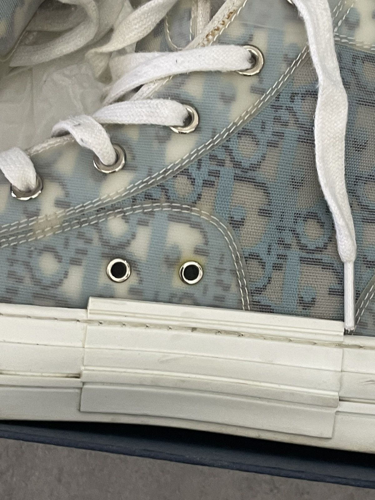 Dior Dior B23 High-Top Oblique Blu Taglia 42 Authentic Size US 8 / EU 41 - 7 Thumbnail