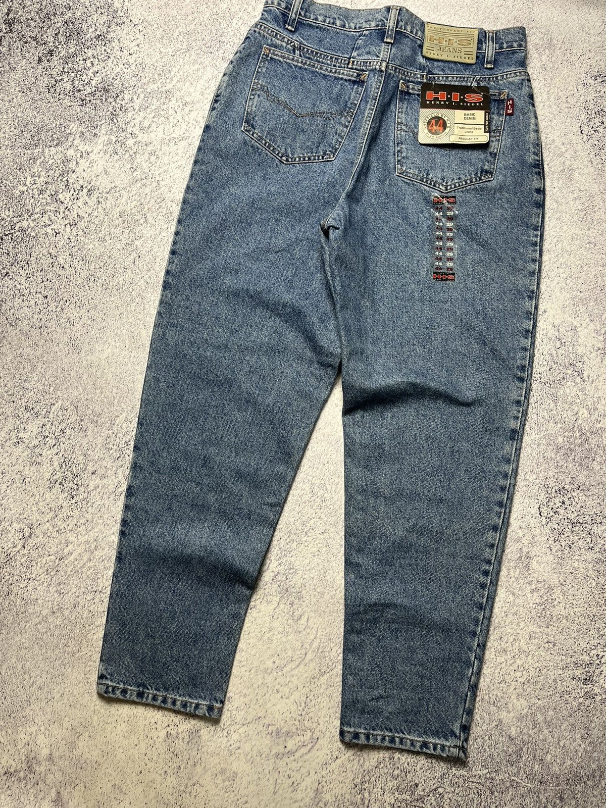 Vintage 🔥New! Vintage Jeans H.I.S Acid Wash Blue Made In USA Size US 32 / EU 48 - 15 Thumbnail
