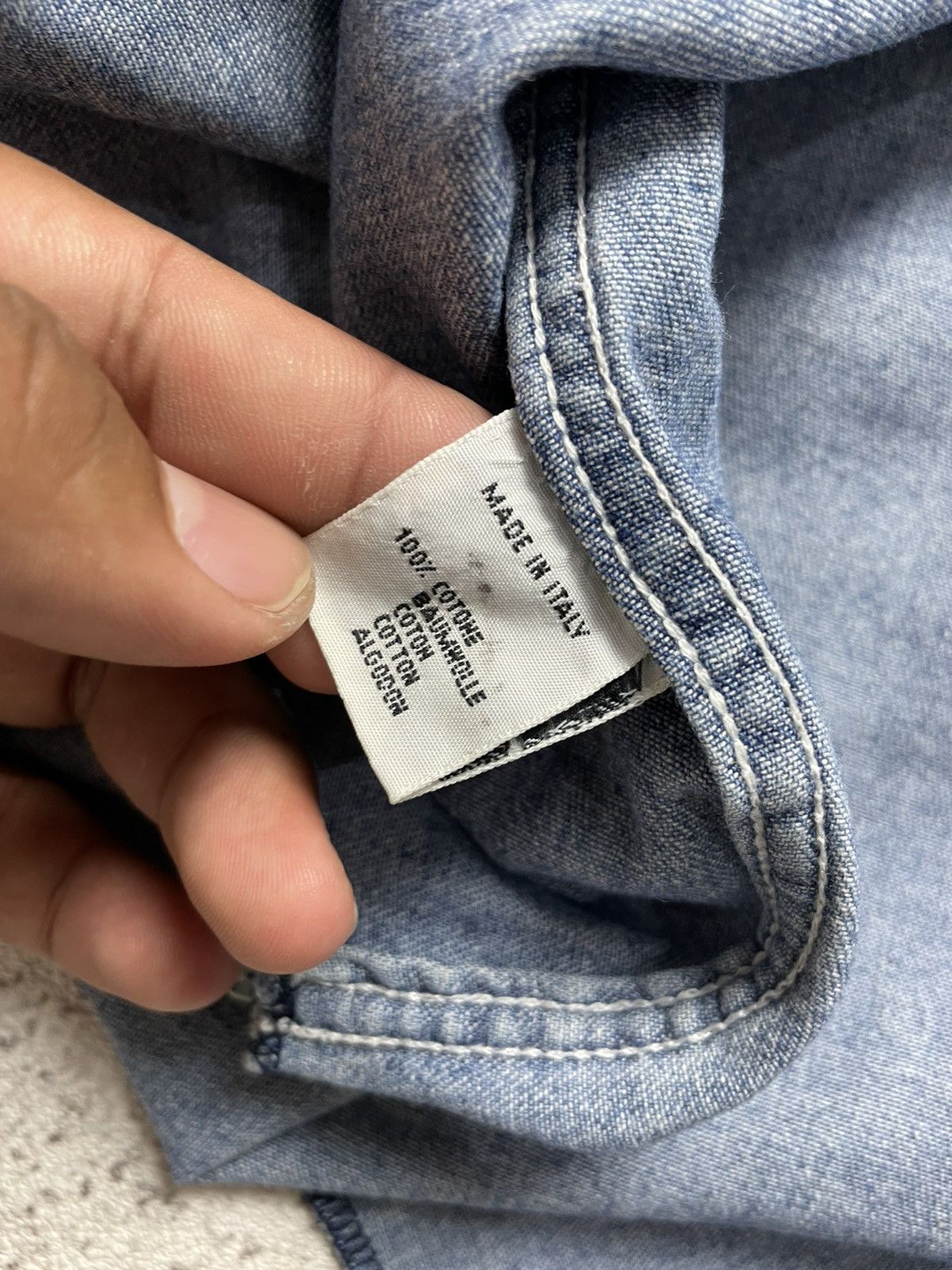 Replay Replay vintage Denim Shirt Made in Italy Chambray Naval Size US L / EU 52-54 / 3 - 8 Thumbnail