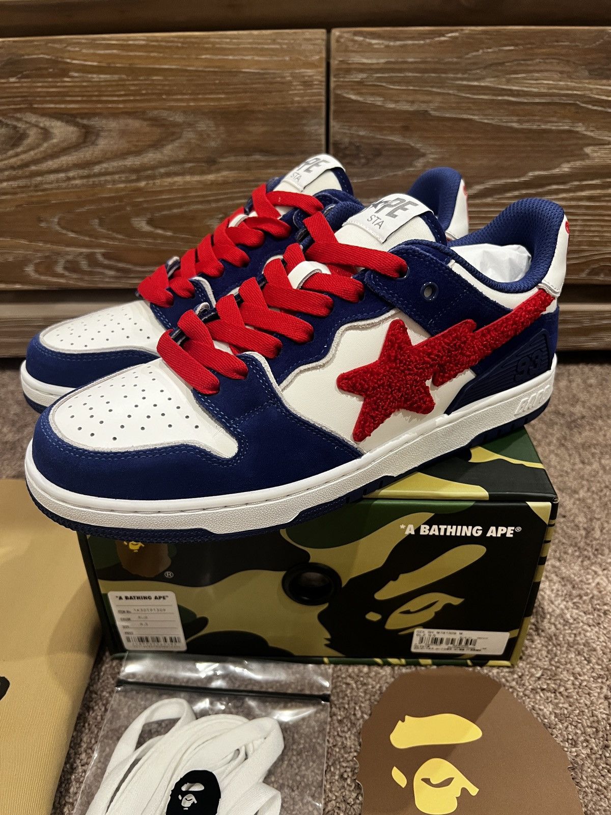 Bape Brand new A Bathing Ape Bape SK8 Sta M2 blue Size US 9.5 / EU 42-43 - 4 Thumbnail