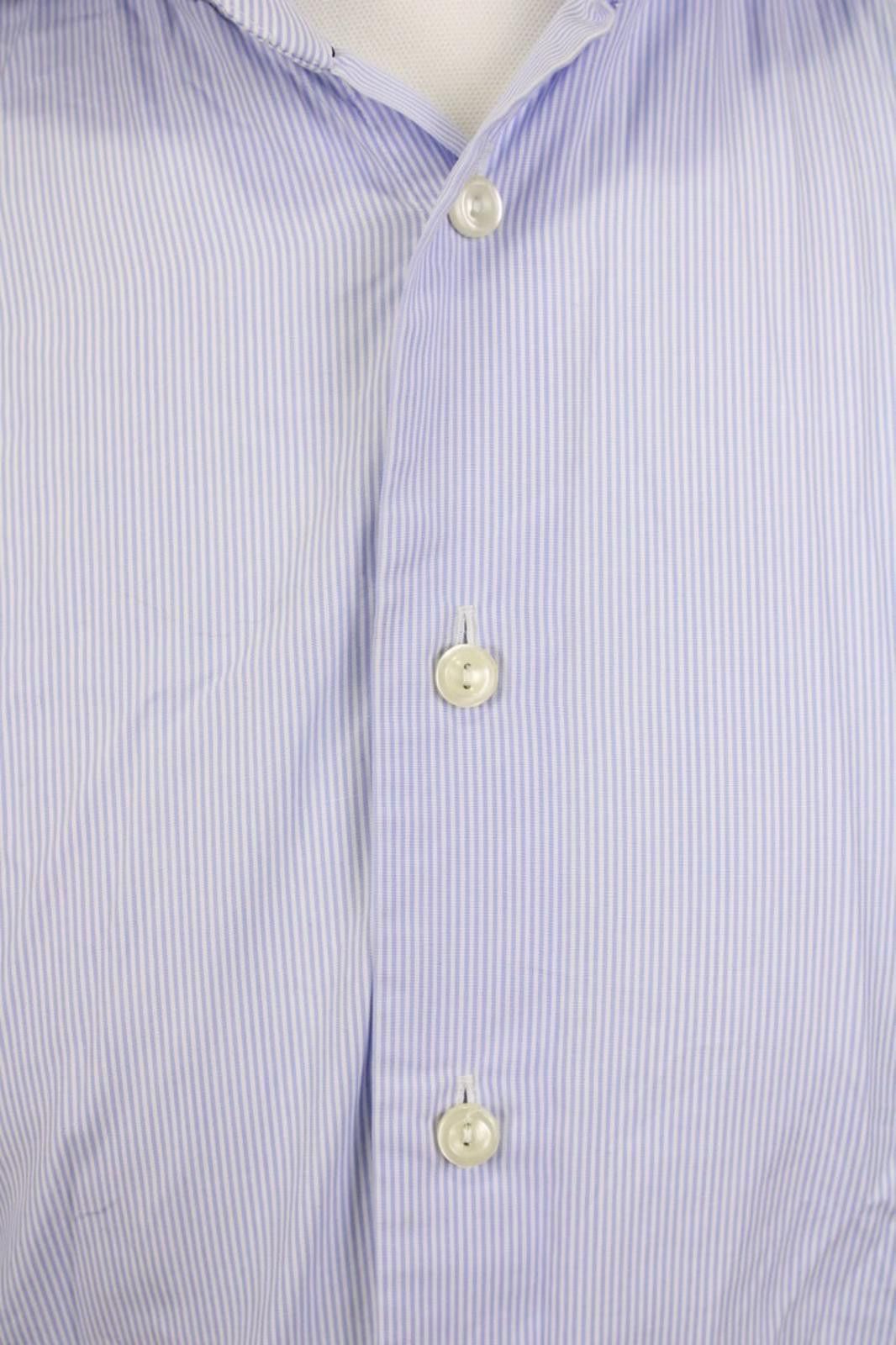 Eton Eton Slim Fit Blue Pinstripe Button Dress Shirt Size 16 41 L Size US M / EU 48-50 / 2 - 3 Thumbnail