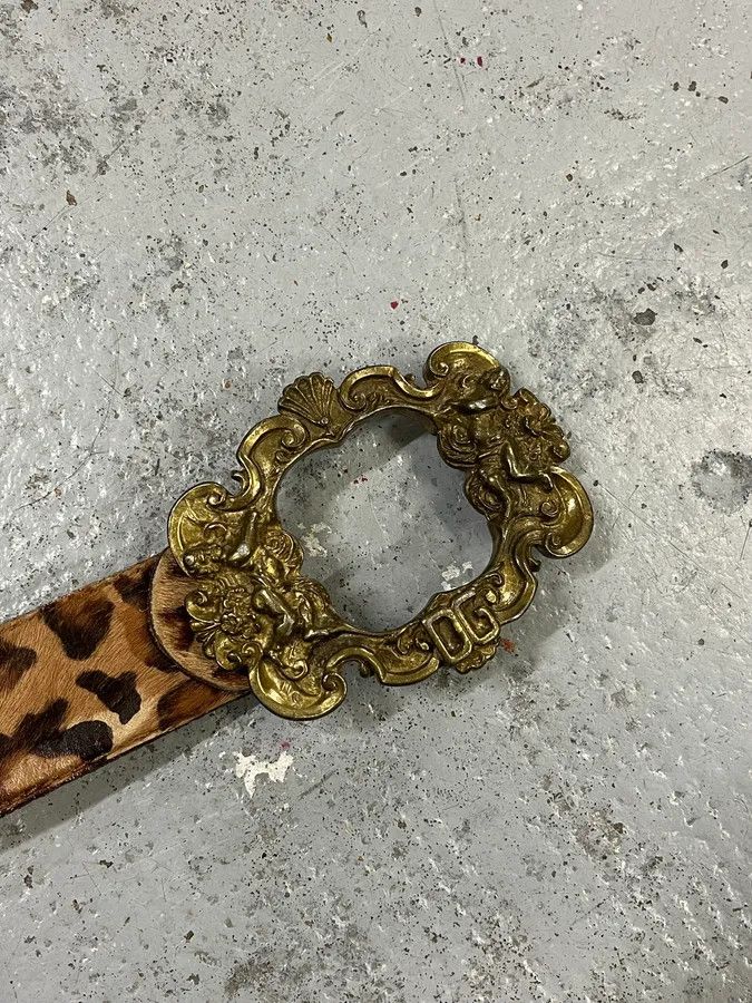 Dolce & Gabbana FW2006 Dolce & Gabbana Leopard Print Fur Leather Belt Size ONE SIZE - 8 Thumbnail